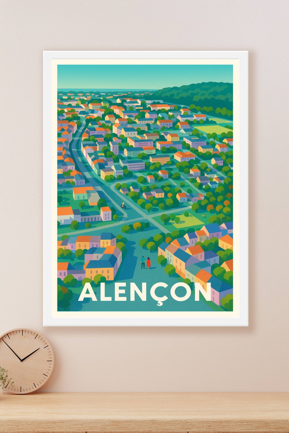 Affiche Alençon — Douceur de vivre en Normandie · poster d'art de Alençon