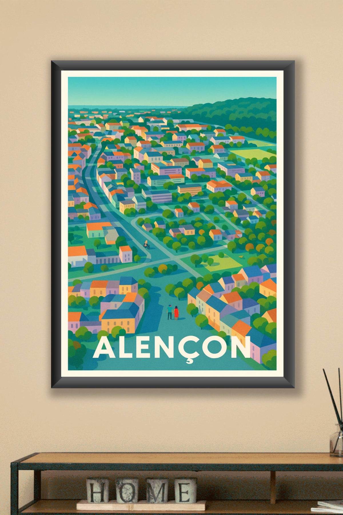 Affiche Alençon — Douceur de vivre en Normandie · poster d'art de Alençon