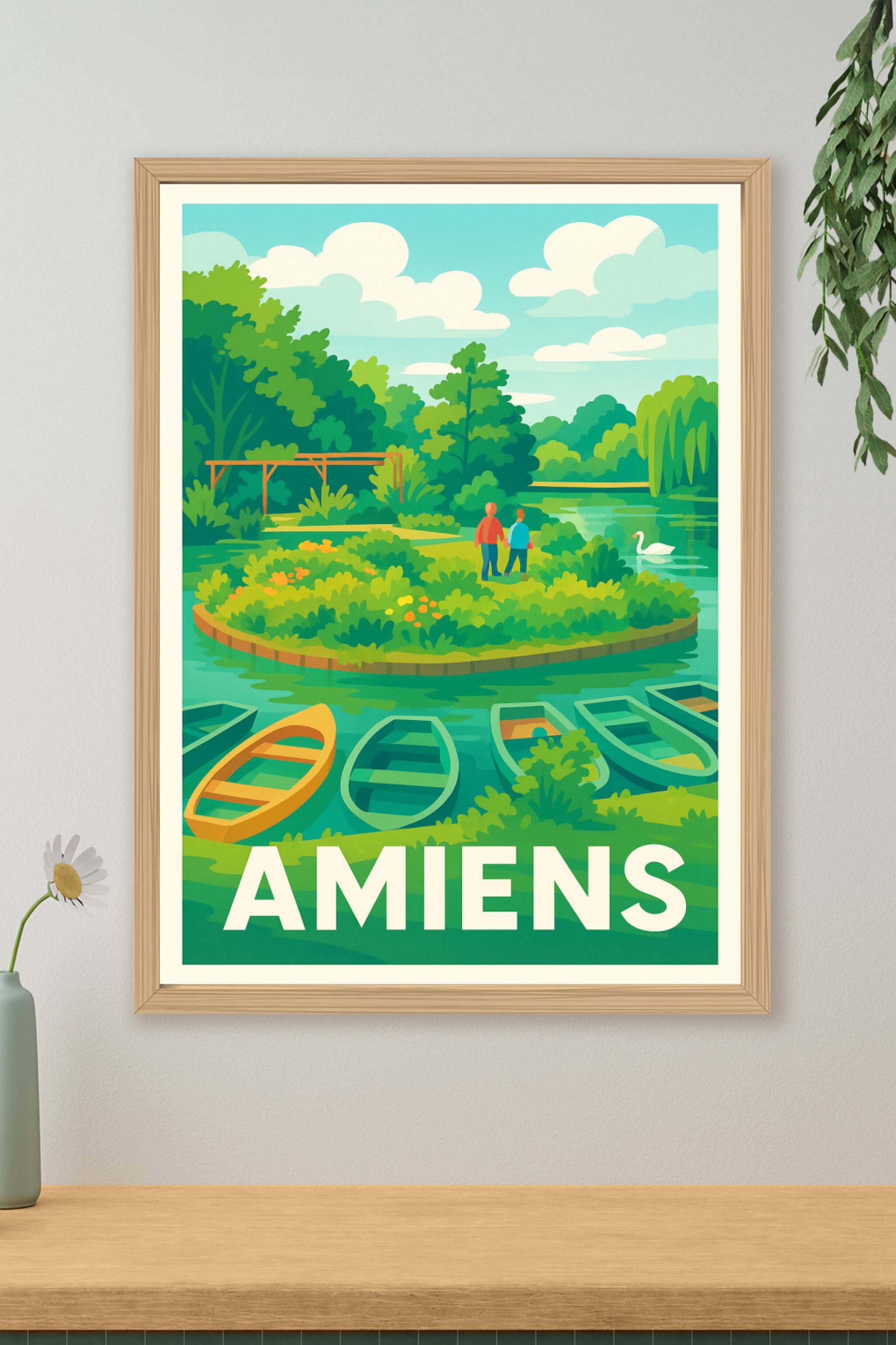 Affiche Amiens - Balade paisible au Parc Saint-Pierre