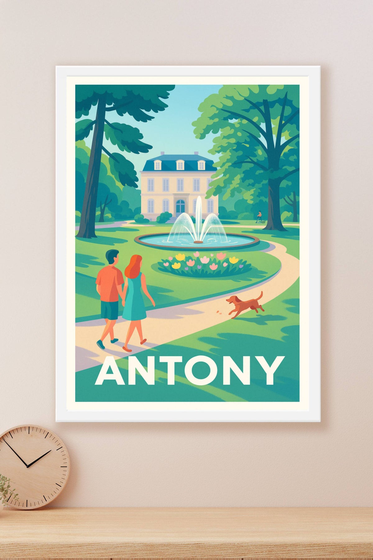 Affiche Antony — Promenade bucolique au parc · poster d'art de Antony