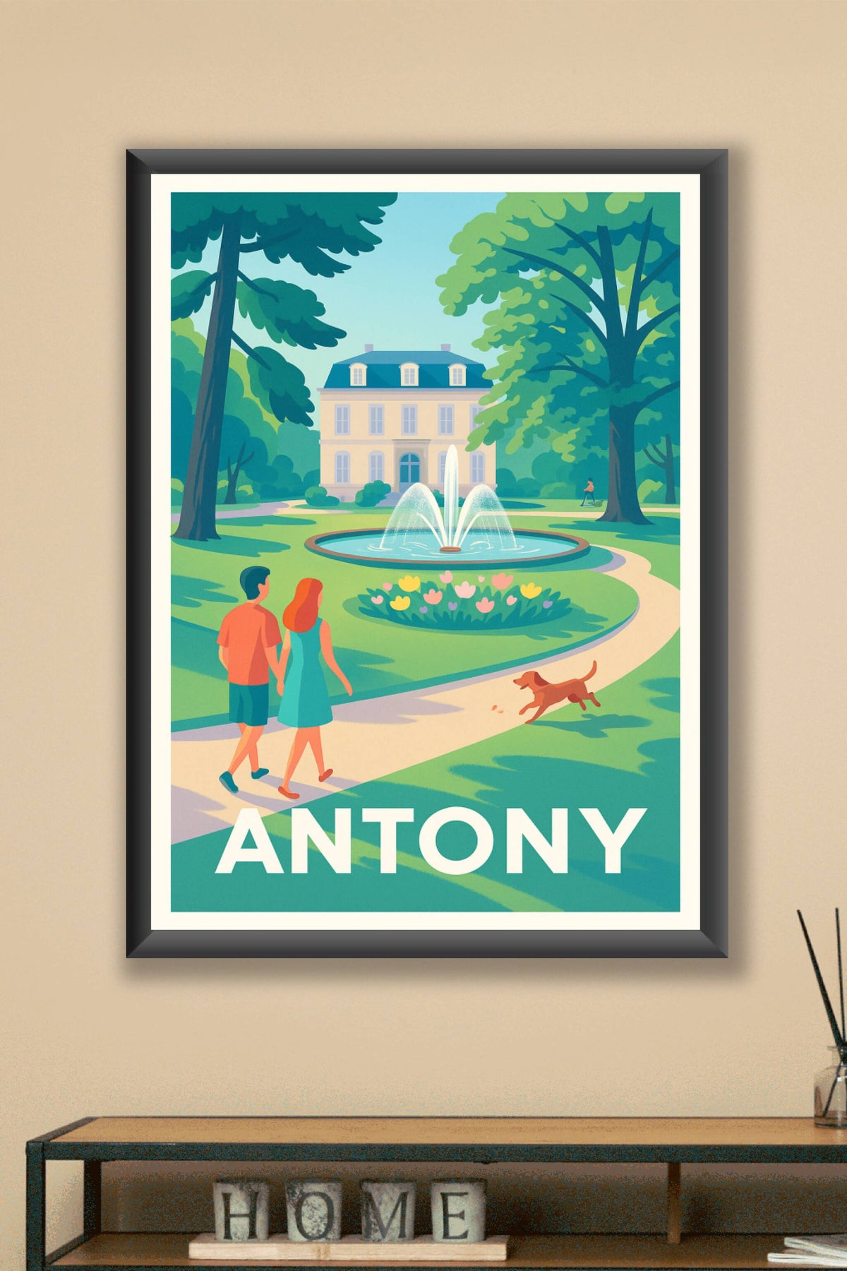 Affiche Antony — Promenade bucolique au parc · poster d'art de Antony