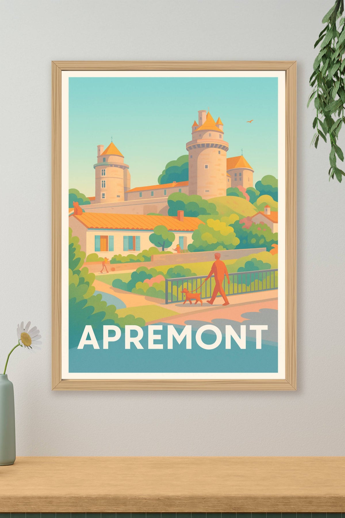 Affiche Apremont — Charme et tranquillité au cœur du patrimoine · poster d'art de Apremont