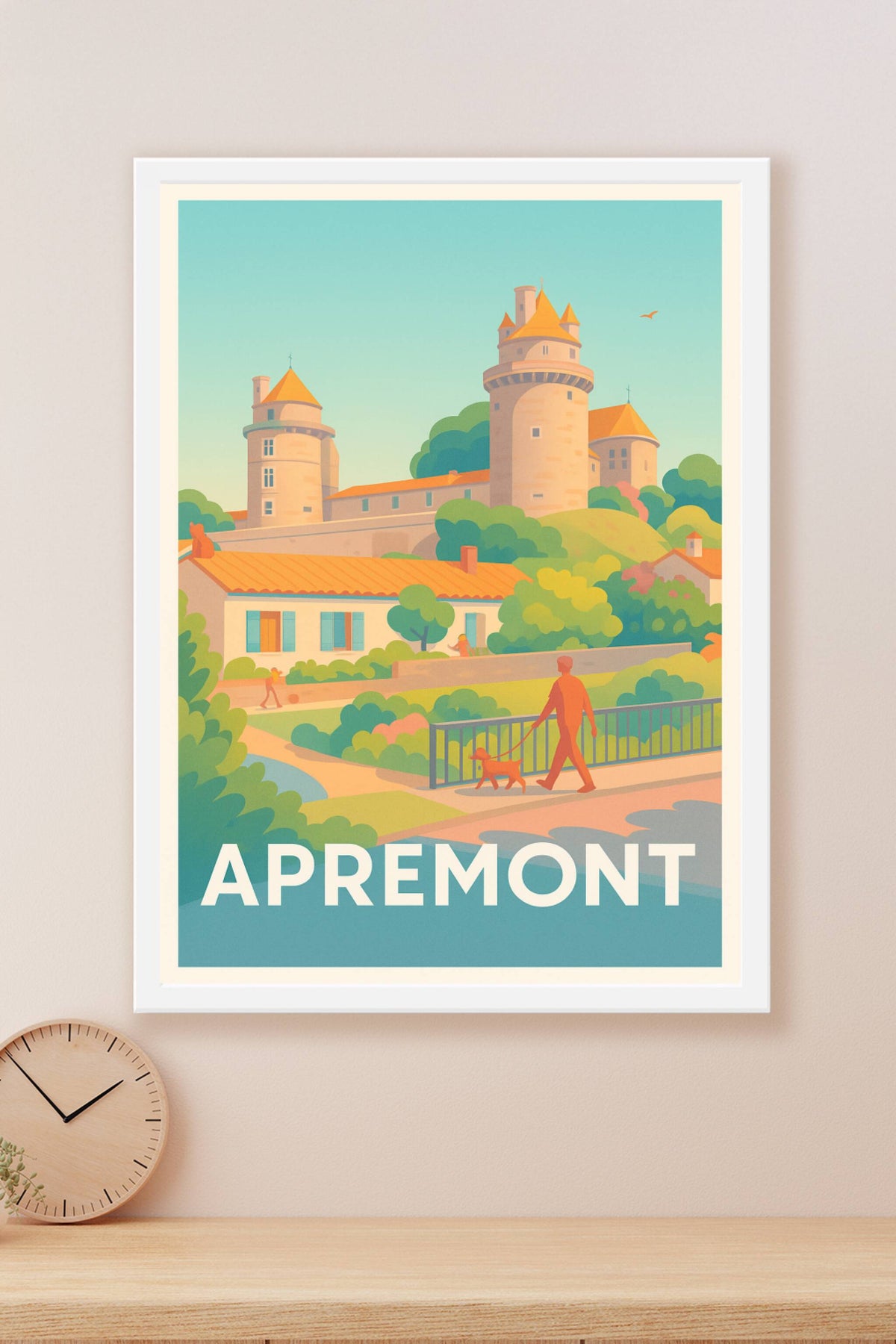 Affiche Apremont — Charme et tranquillité au cœur du patrimoine · poster d'art de Apremont