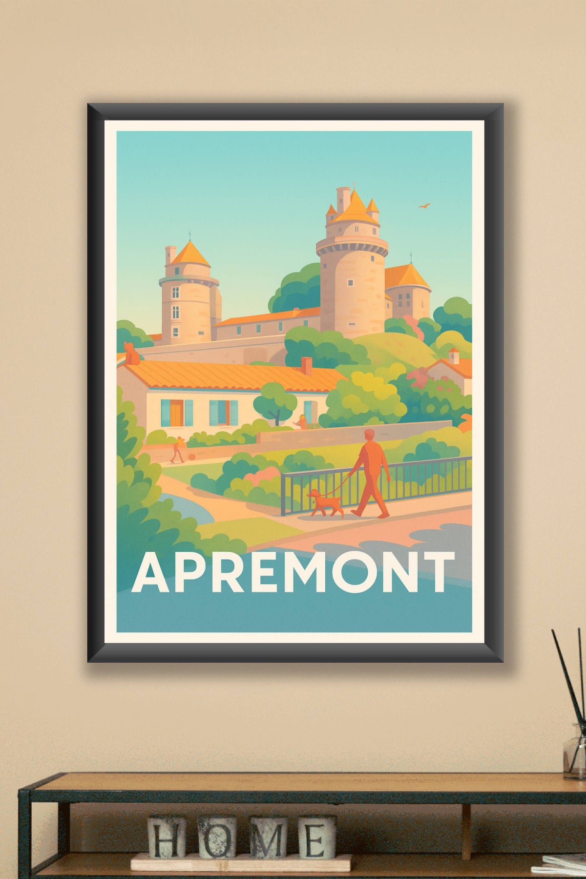 Affiche Apremont — Charme et tranquillité au cœur du patrimoine · poster d'art de Apremont