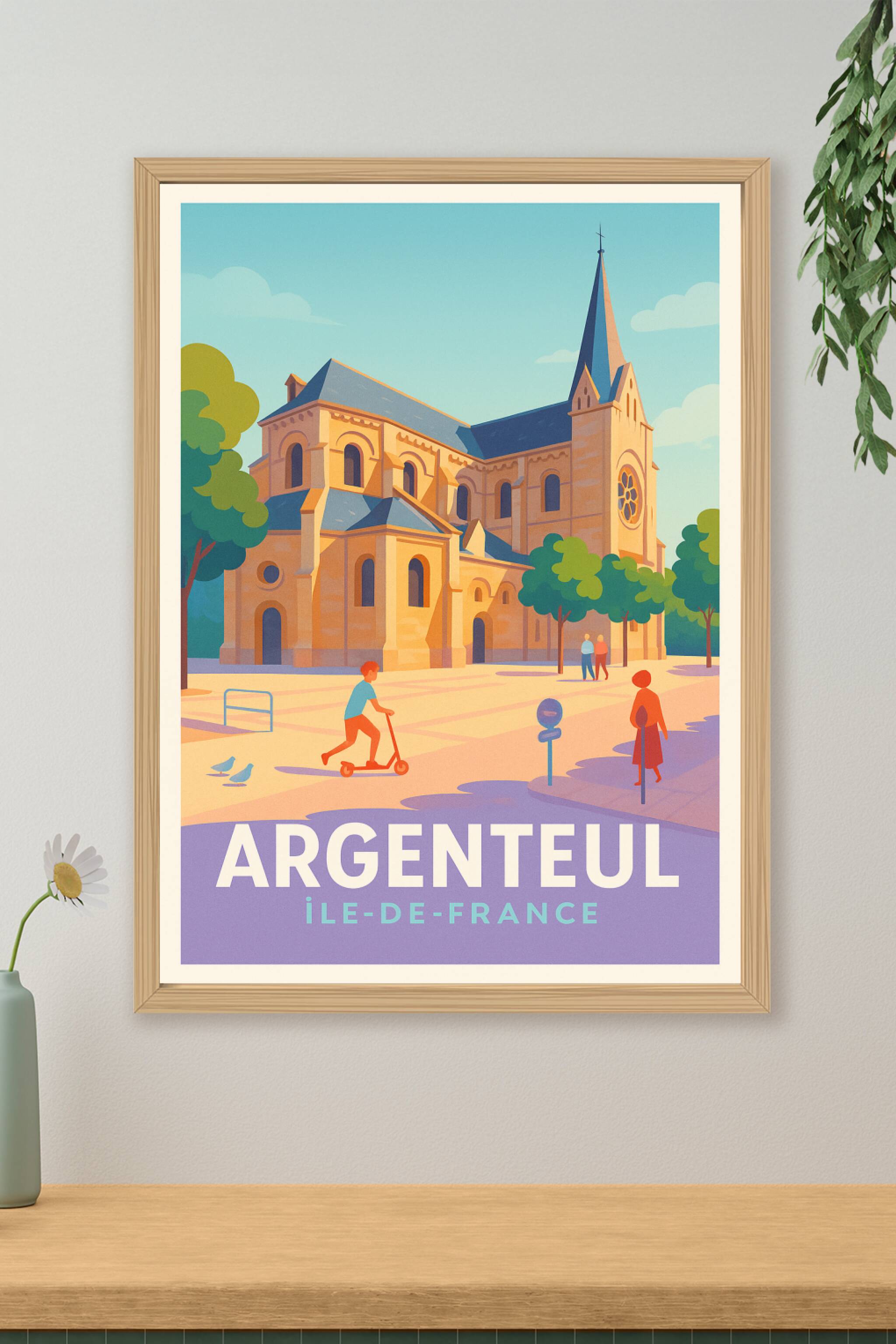 Affiche Argenteuil - Ambiance paisible au cœur de l'Île-de-France