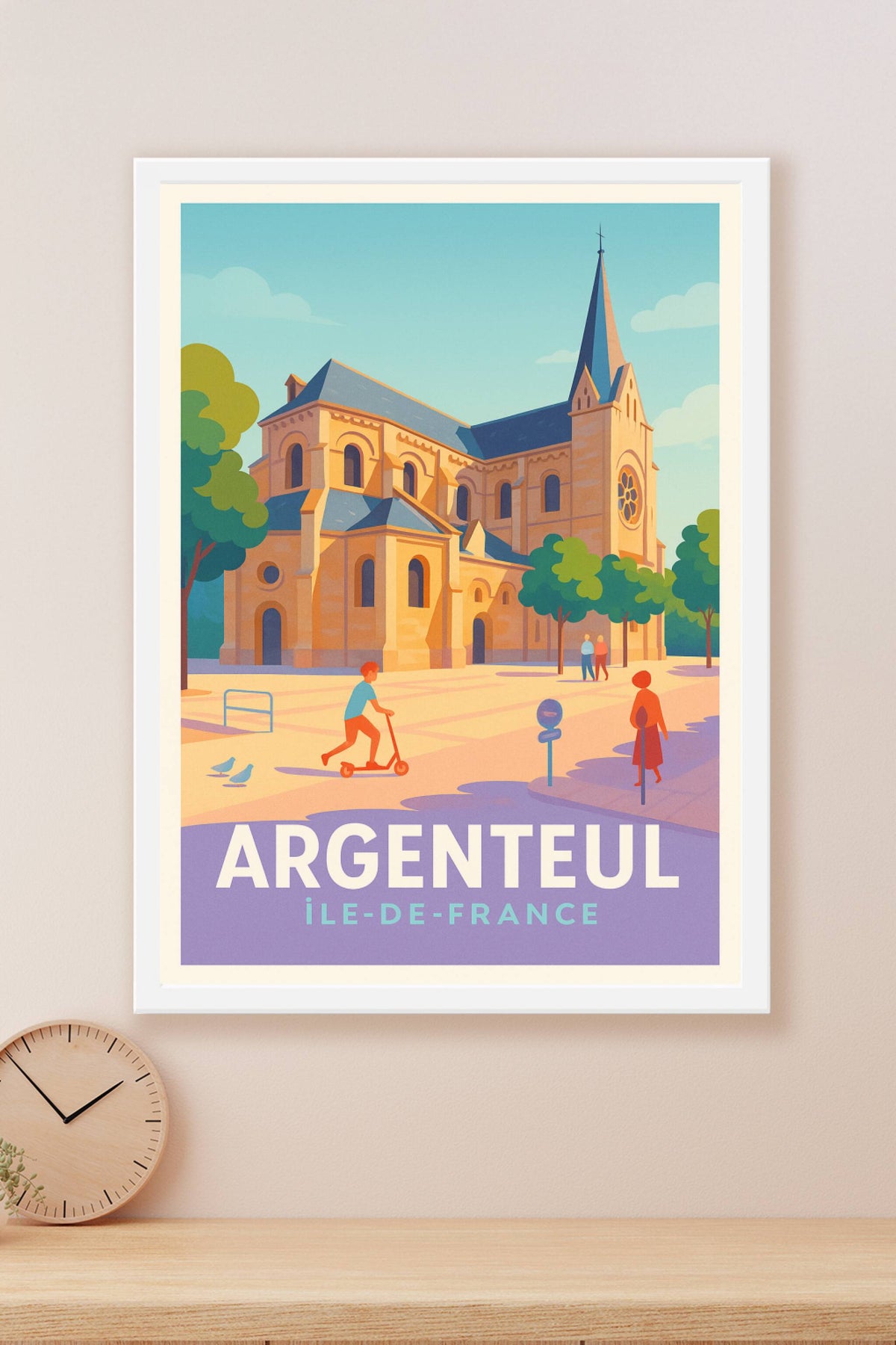 Affiche Argenteuil — Ambiance paisible au cœur de l'Île-de-France · poster d'art de Argenteuil