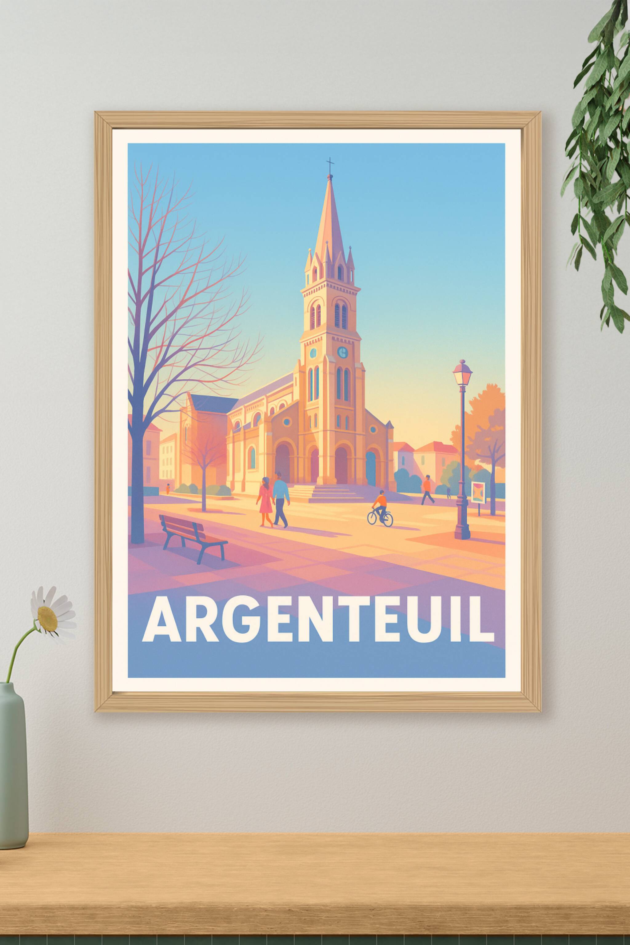 Affiche Argenteuil - Charme paisible et patrimoine architectural