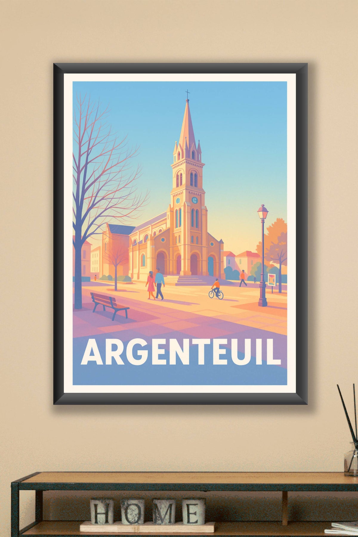 Affiche Argenteuil — Charme paisible et patrimoine architectural · poster d'art de Argenteuil