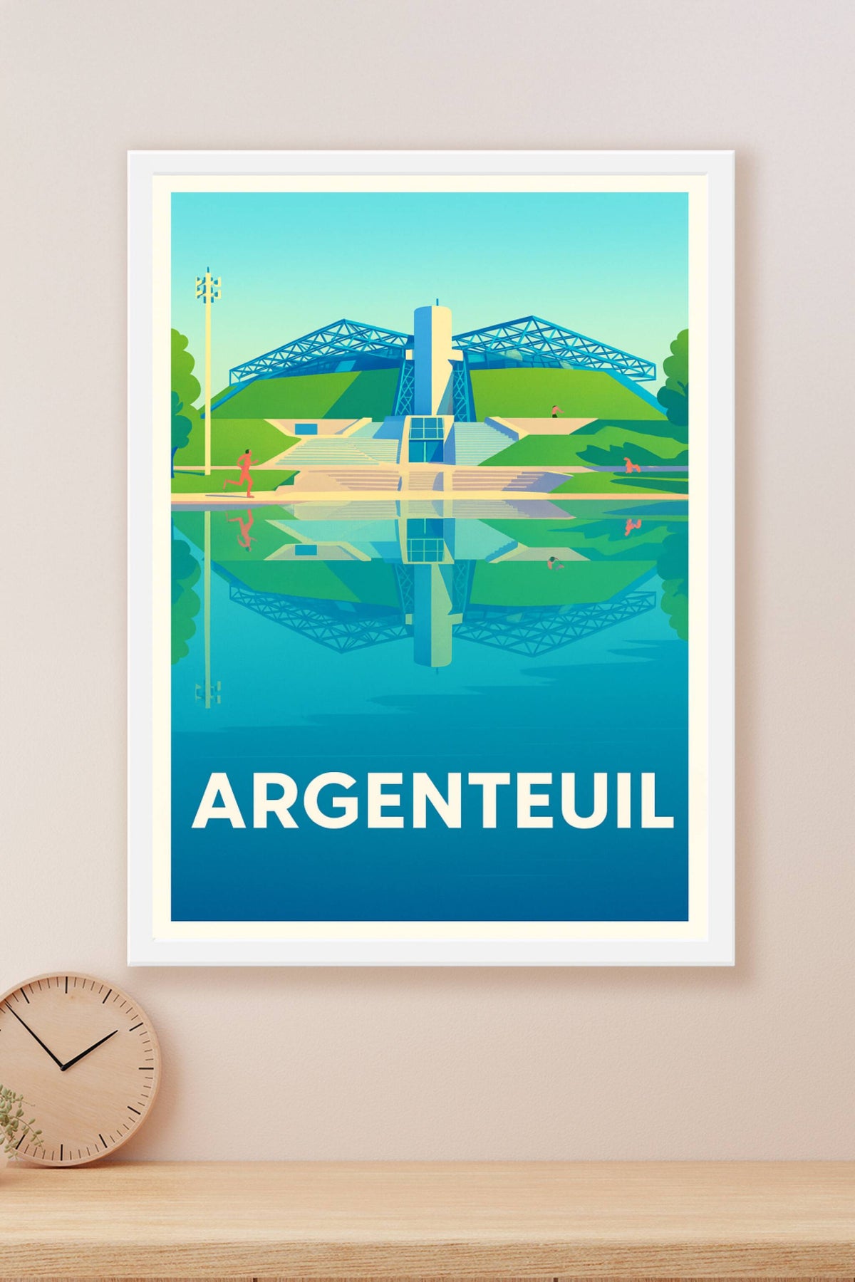 Affiche Argenteuil — Reflets paisibles et modernité urbaine · poster d'art de Argenteuil