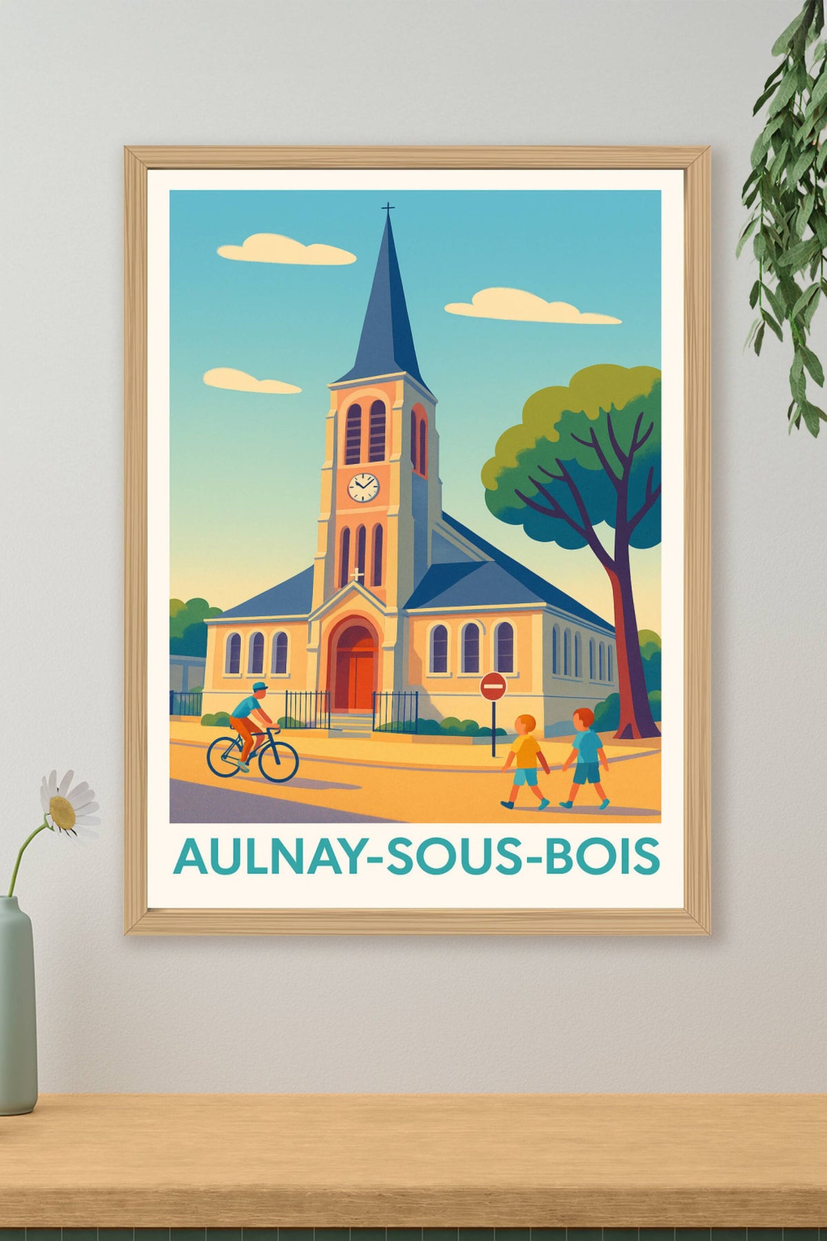 Affiche Aulnay-sous-Bois — L'authenticité aux portes de Paris · poster d'art de Aulnay-sous-Bois