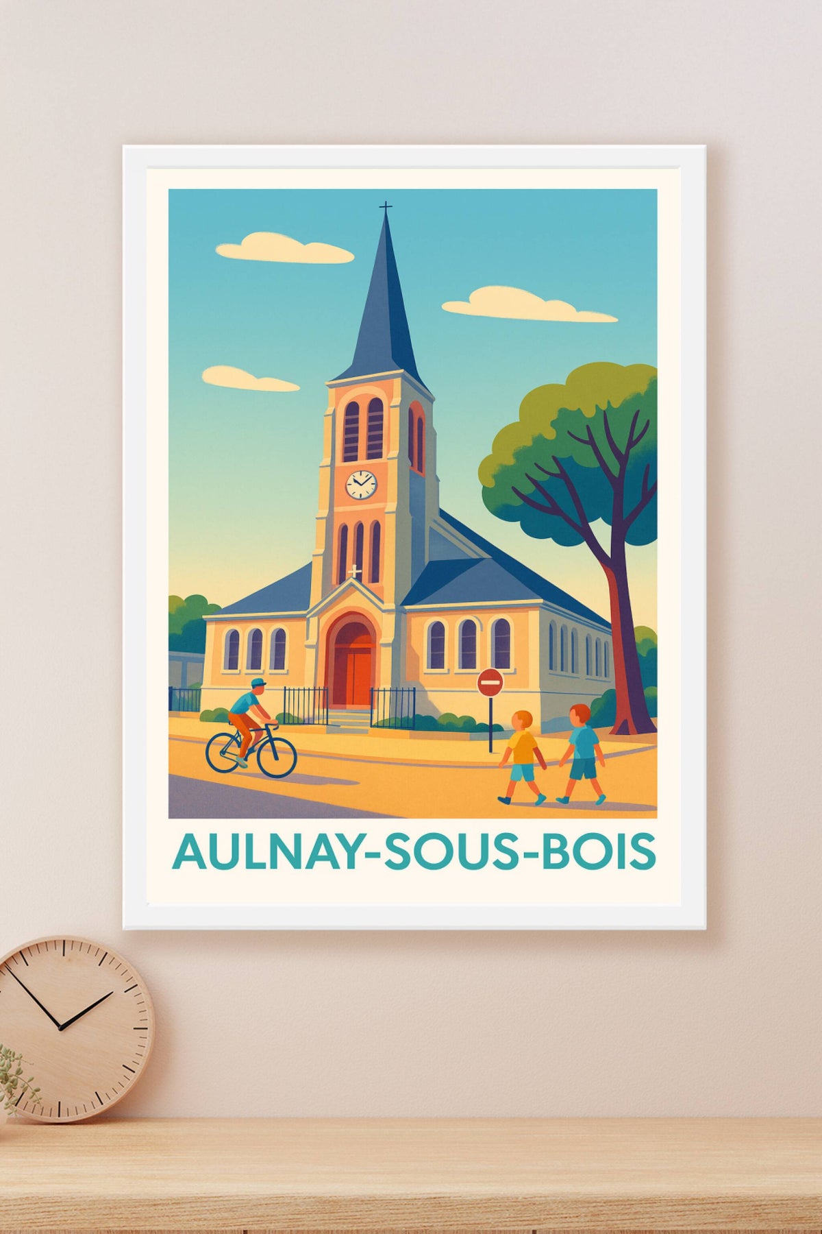 Affiche Aulnay-sous-Bois — L'authenticité aux portes de Paris · poster d'art de Aulnay-sous-Bois