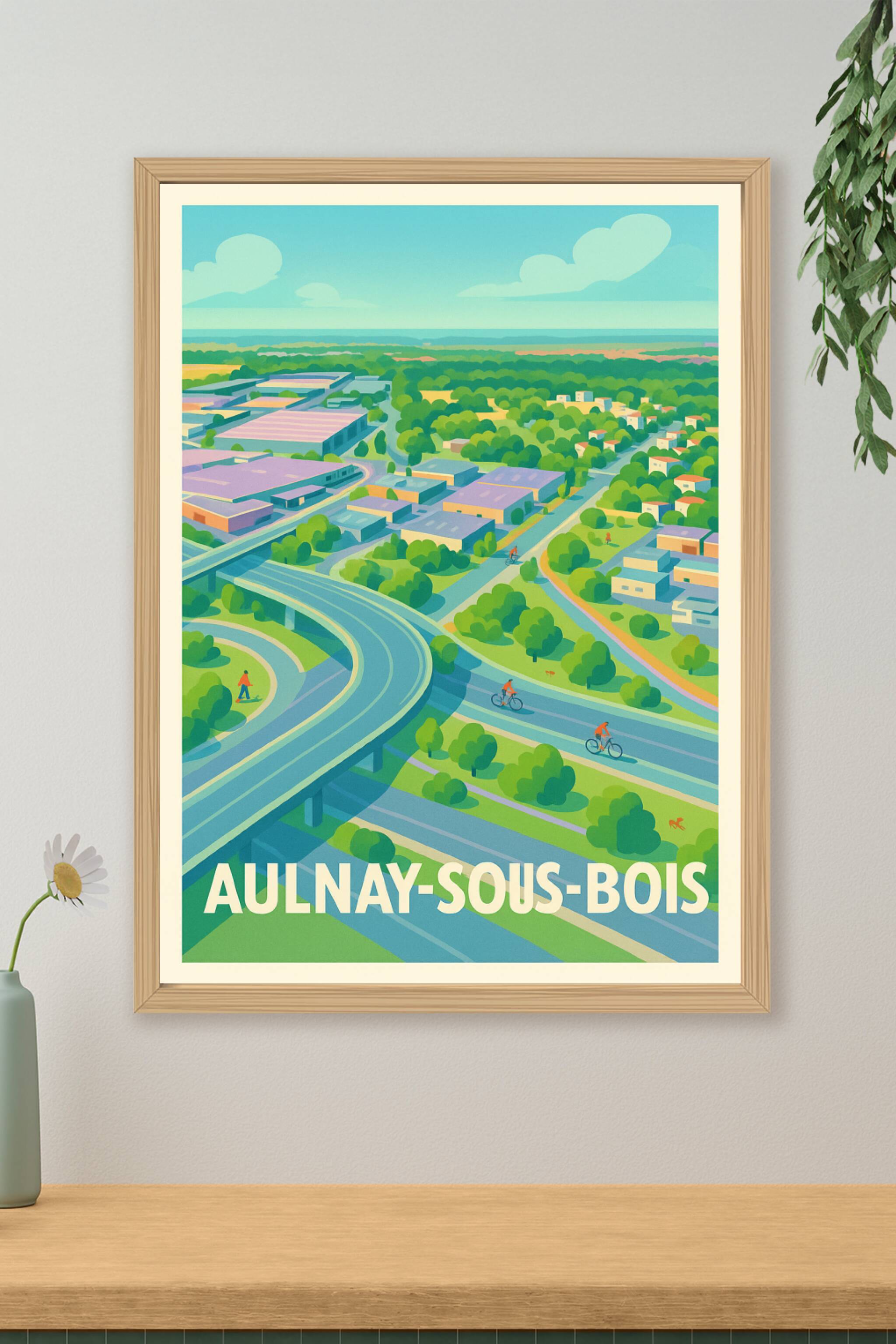 Affiche Aulnay-sous-Bois - Une vision verte et dynamique