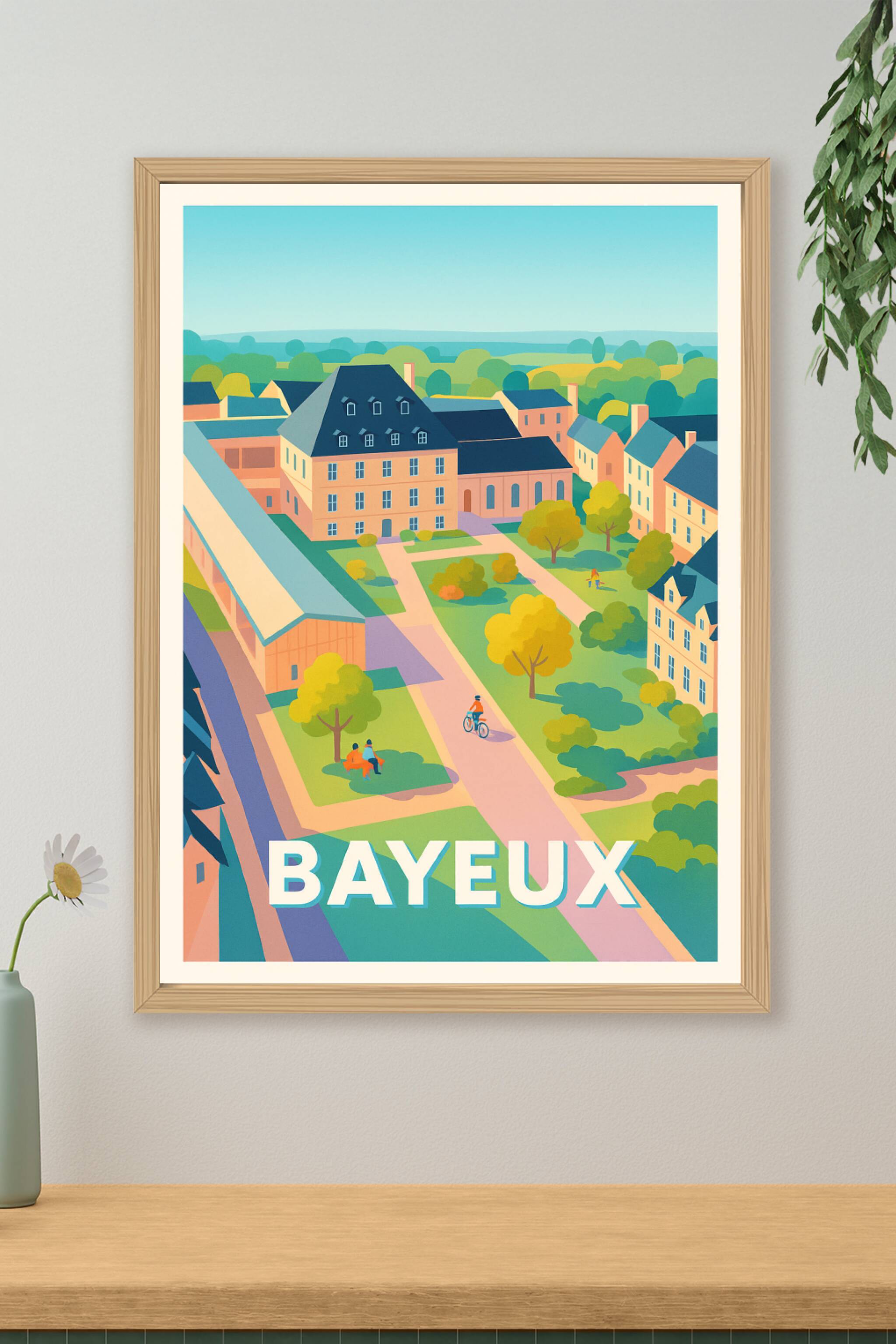 Affiche Bayeux - Charme et Sérénité Normande