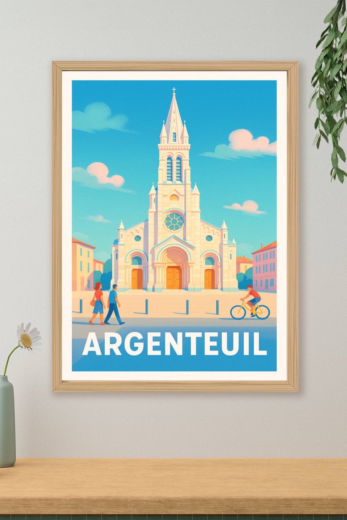 Affiche Argenteuil — Lumières et Sérénité au Cœur de la Ville · poster d'art de Argenteuil