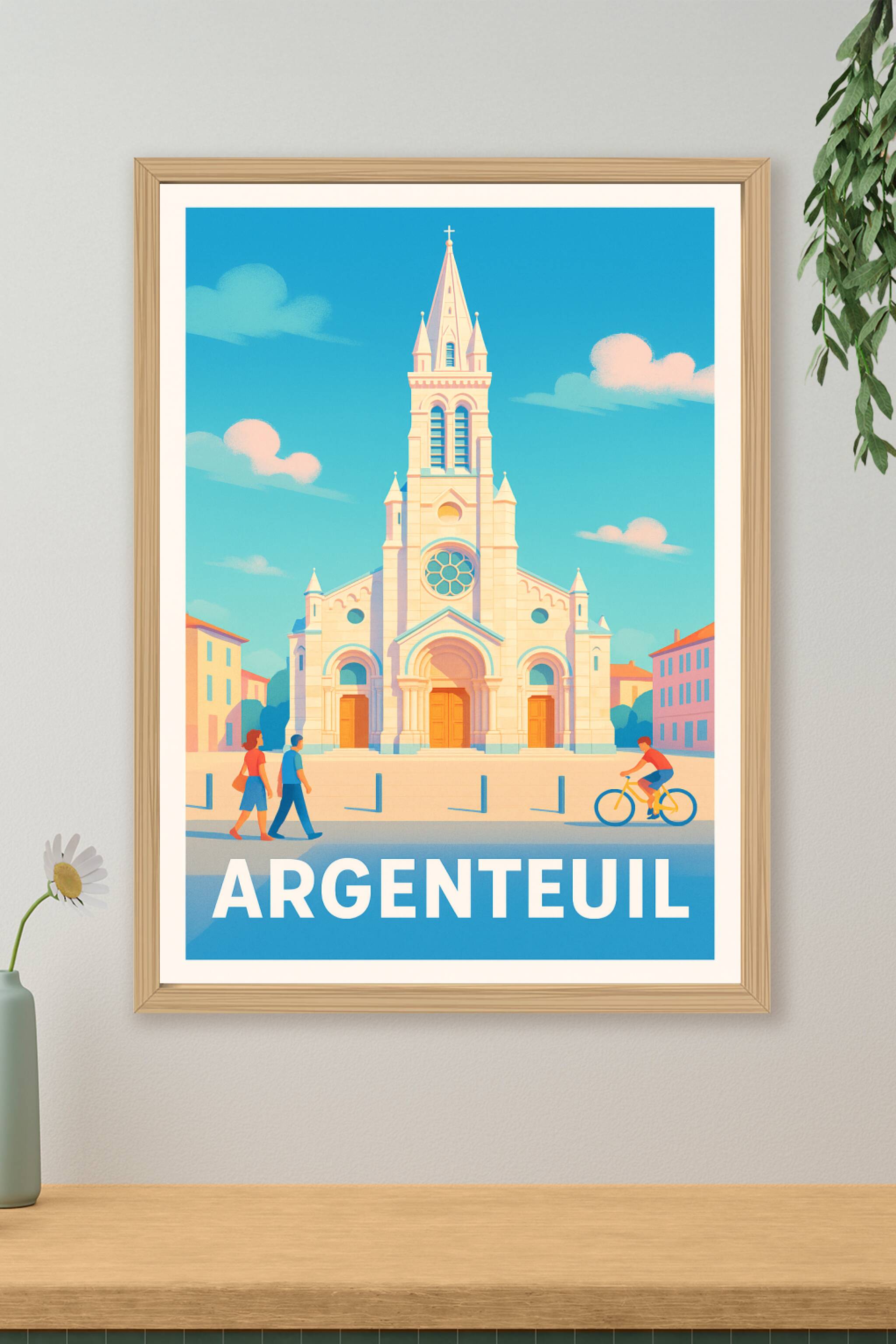 Affiche Argenteuil - Lumières et Sérénité au Cœur de la Ville