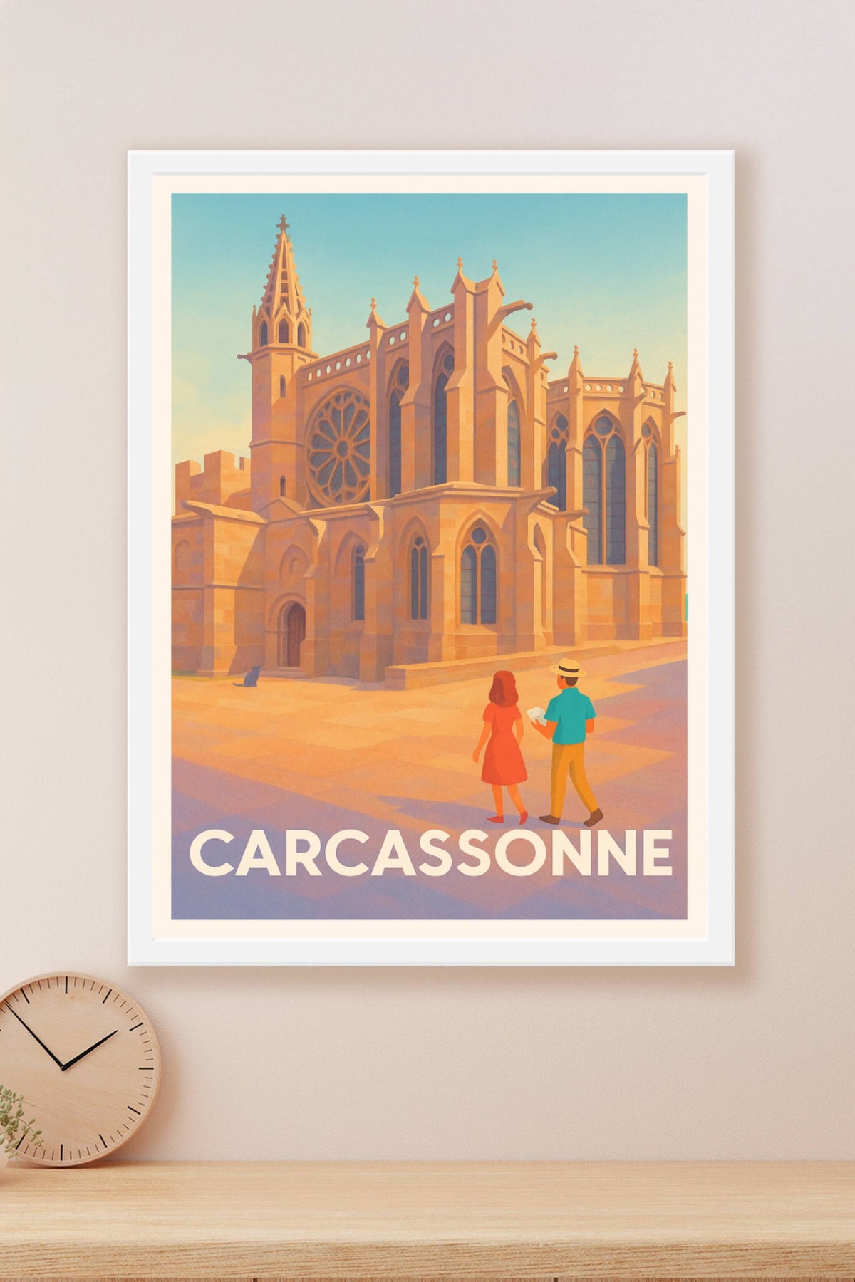 Affiche Carcassonne — Plongée au cœur de la cité médiévale · poster d'art de Carcassonne