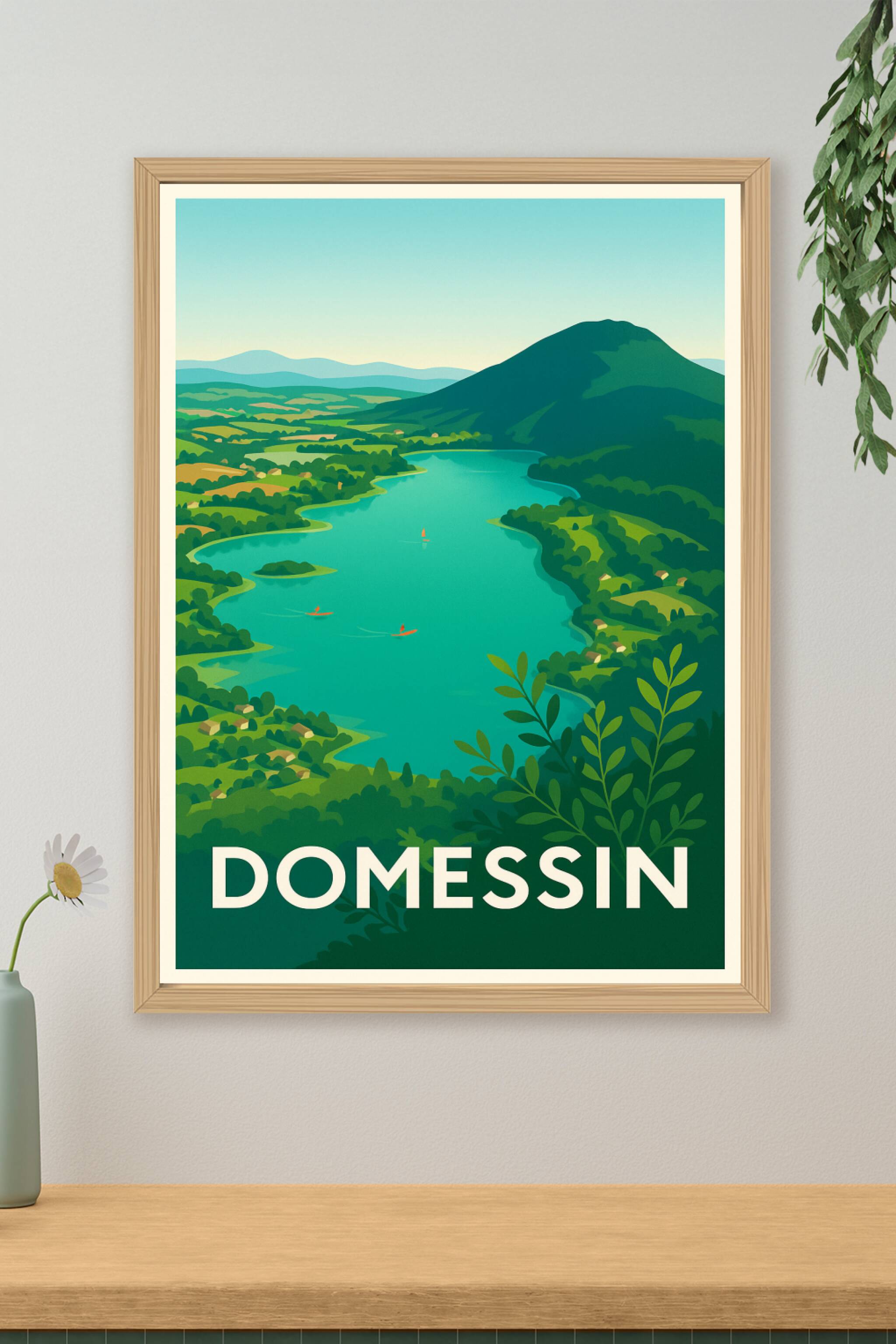Affiche Domessin - Nature et sérénité au fil de l'eau