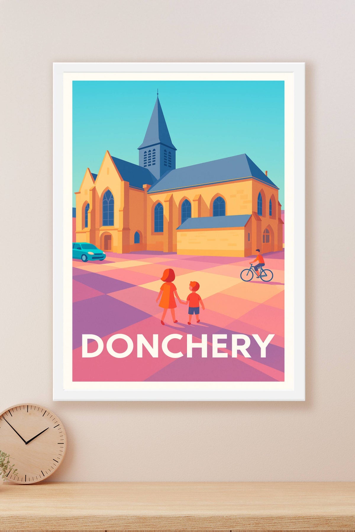 Affiche Donchery — Charme et douceur au cœur de la ville · poster d'art de Donchery