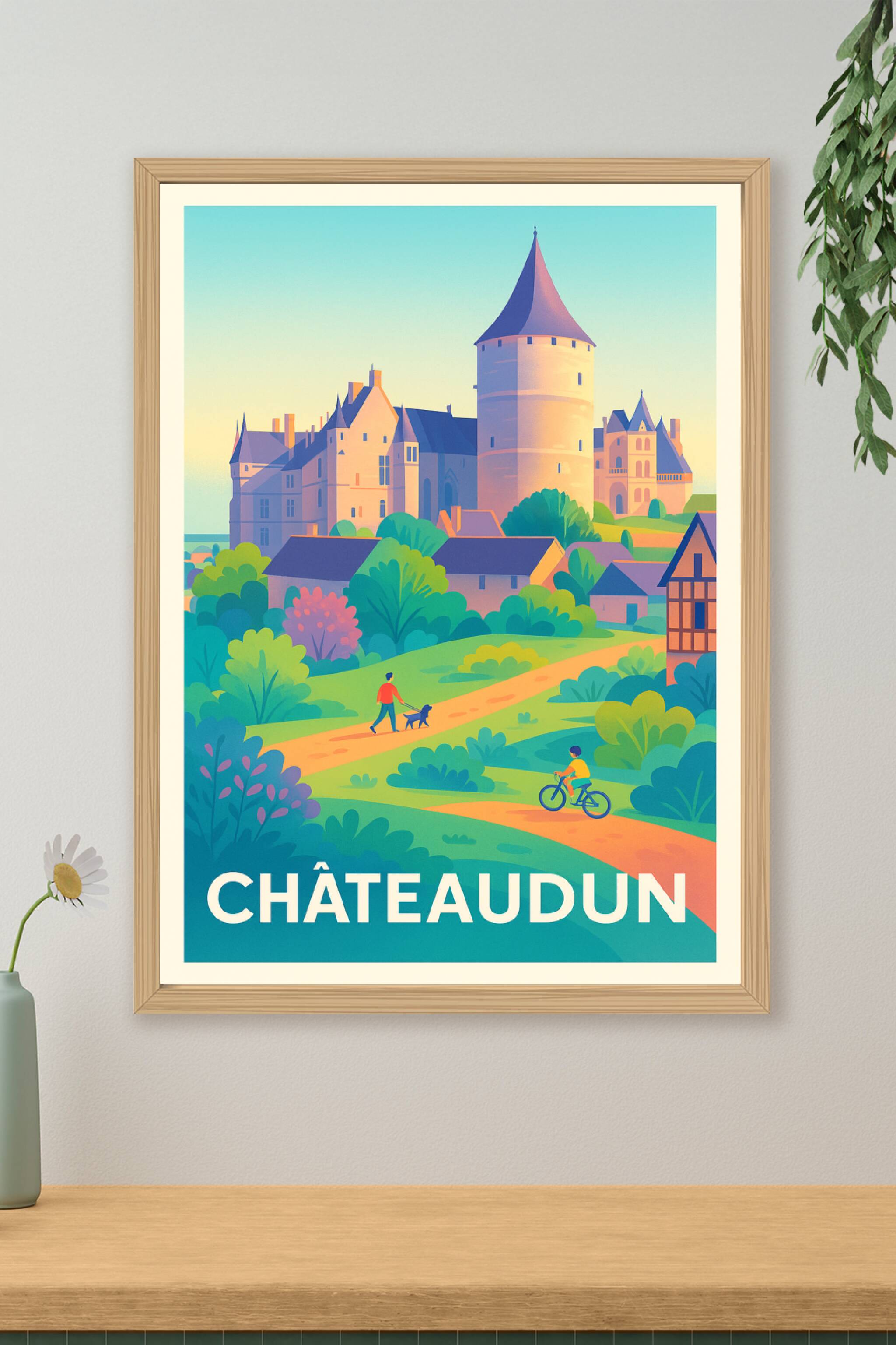 Affiche Châteaudun - Charme historique au cœur du Loir-et-Cher