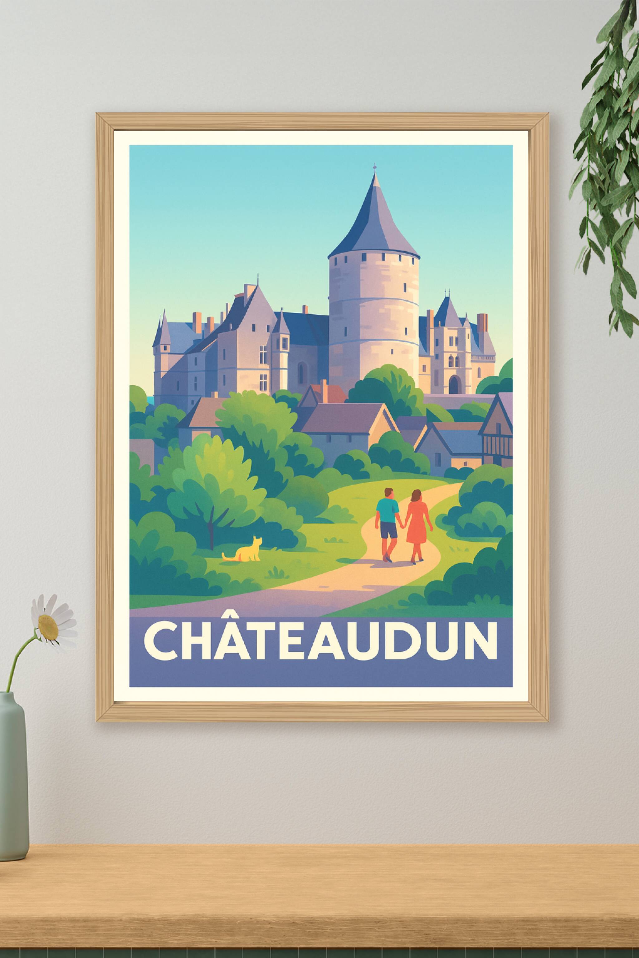 Affiche Châteaudun - Une balade au cœur de son château majestueux