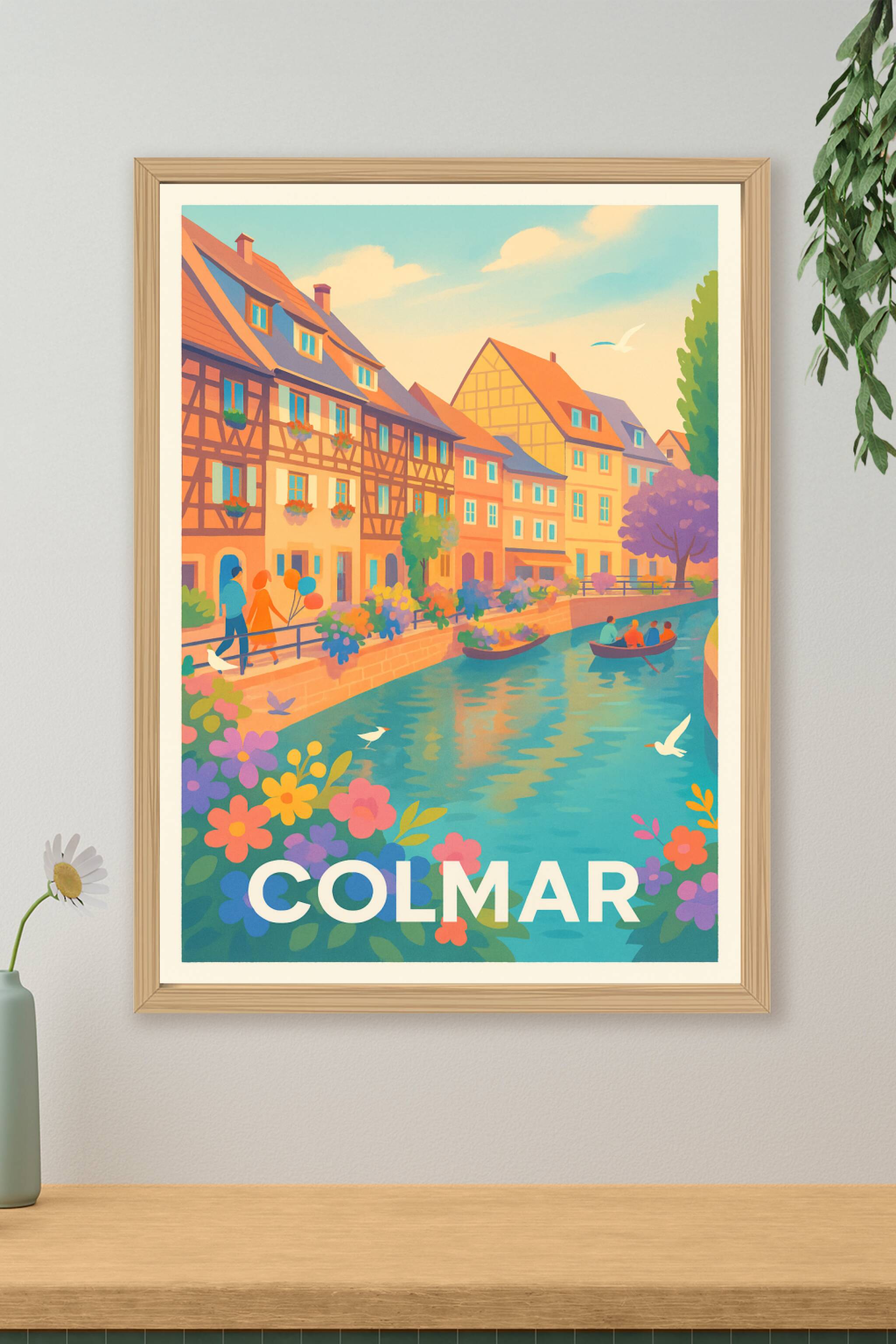 Affiche Colmar - Charme et couleurs de la Petite Venise