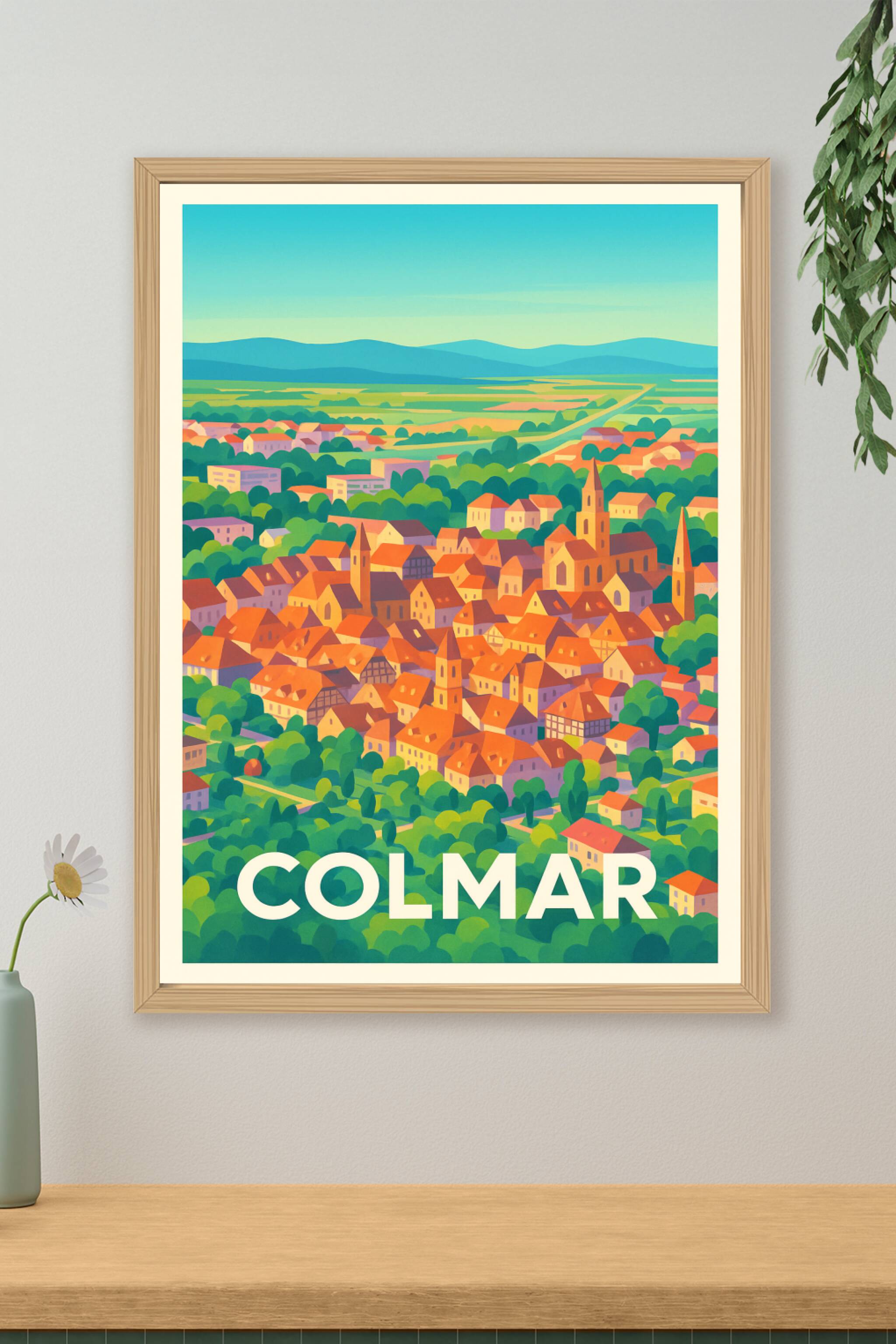 Affiche Colmar - Charme coloré au cœur de l'Alsace
