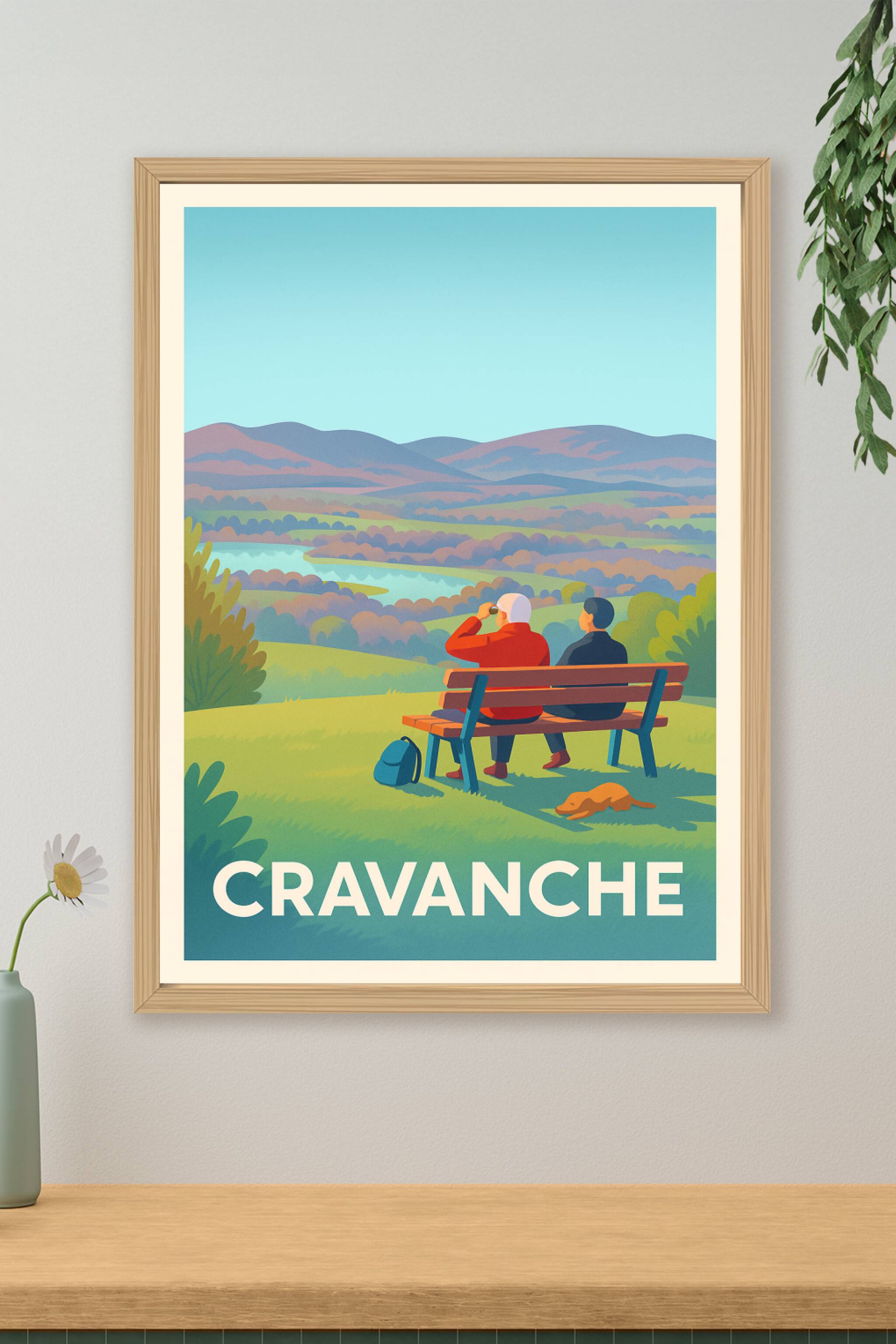 Affiche Cravanche - Pause contemplative au cœur de la nature