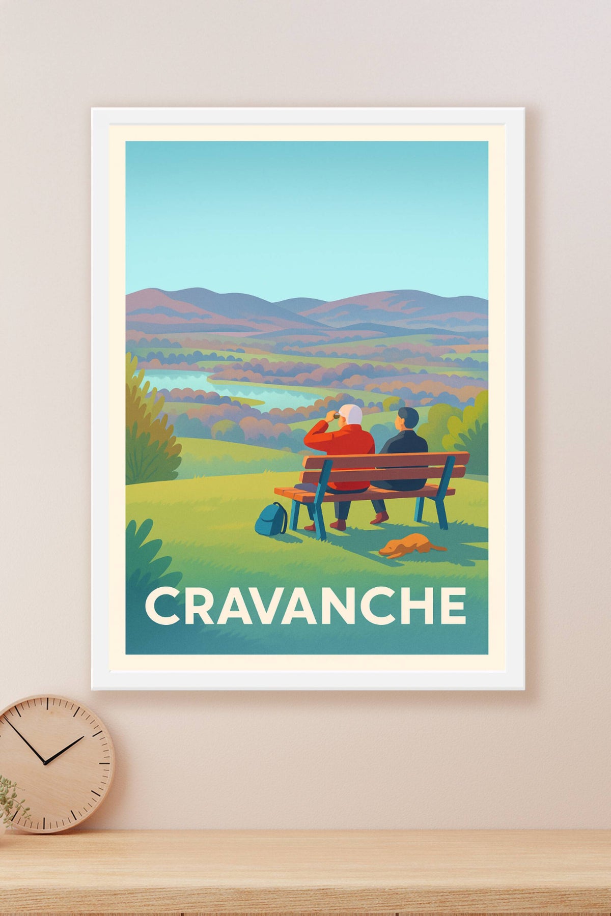 Affiche Cravanche — Pause contemplative au cœur de la nature · poster d'art de Cravanche
