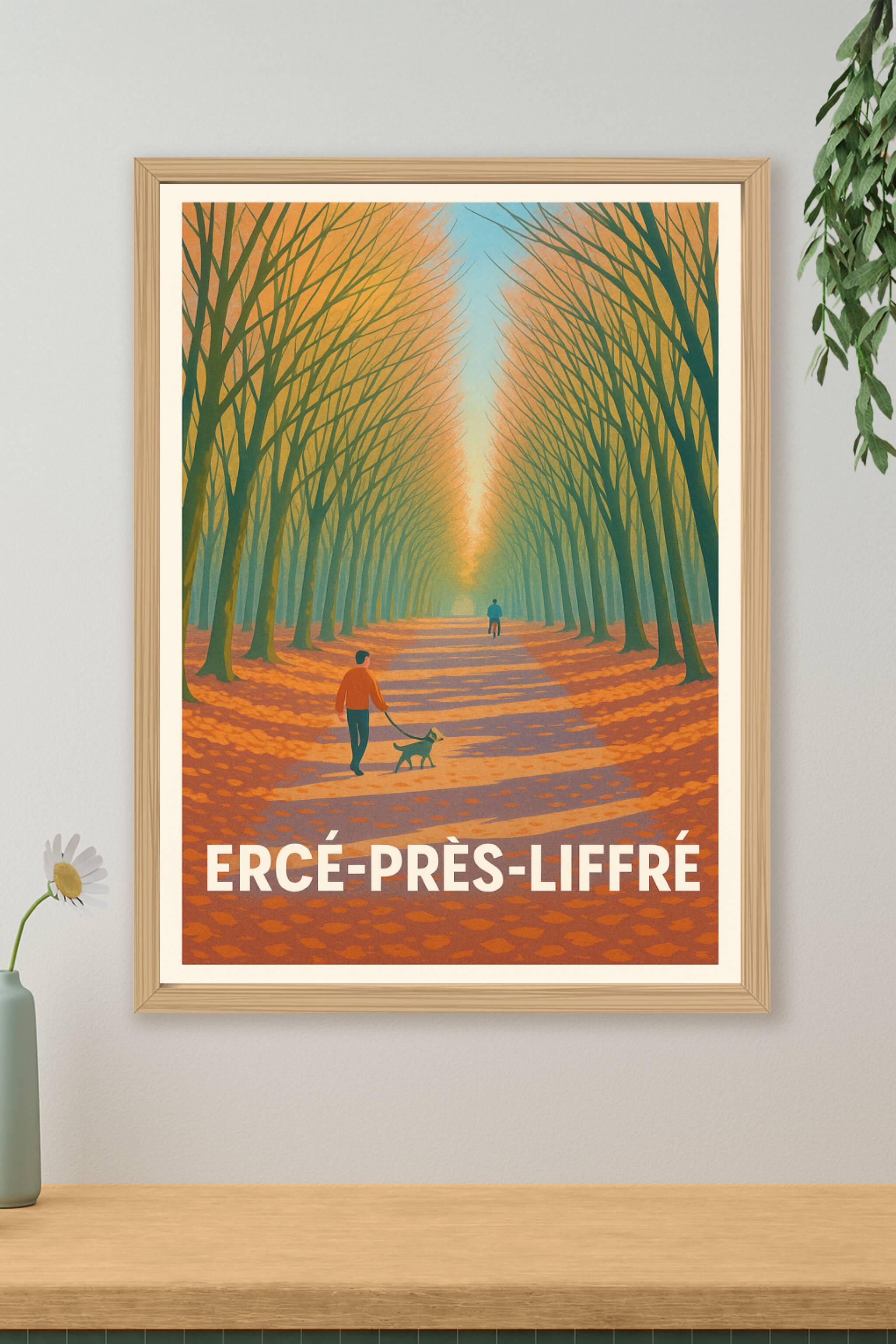 Affiche Ercé-Près-Liffré - Promenade automnale paisible