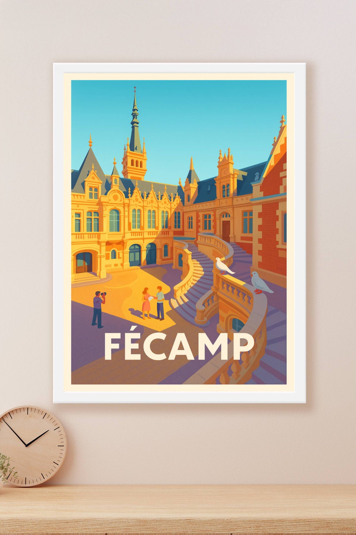 Affiche Fécamp — Charme et élégance normande · poster d'art de Fécamp