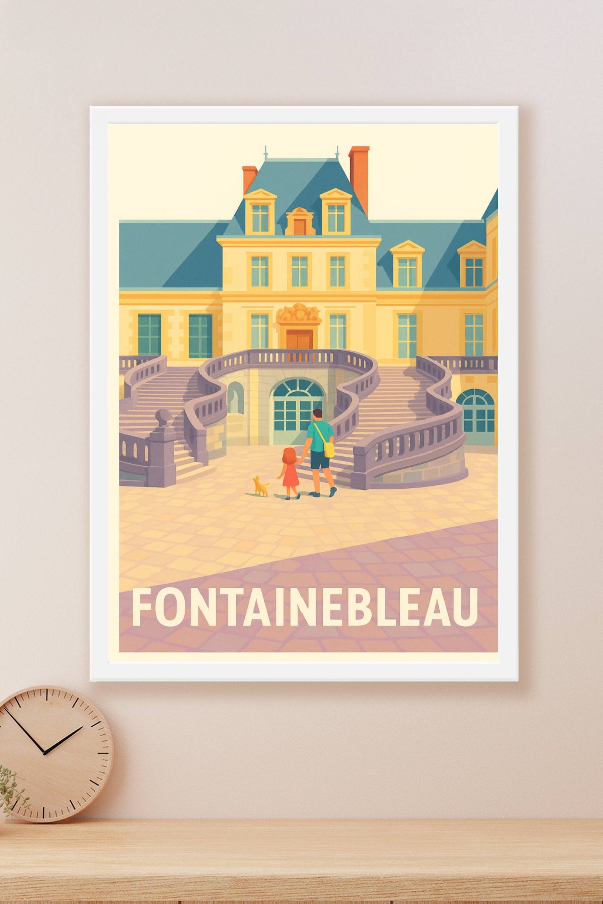 Affiche Fontainebleau — L'élégance historique à portée de main · poster d'art de Fontainebleau