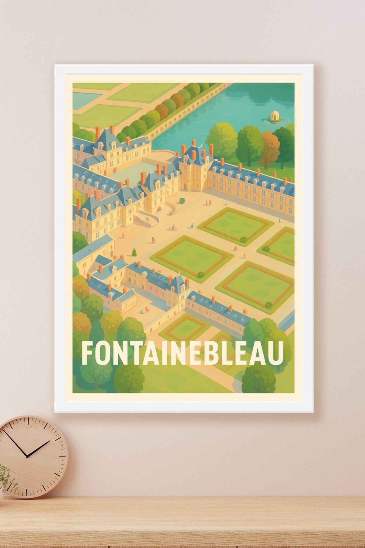 Affiche Fontainebleau — Élégance et histoire à portée de main · poster d'art de Fontainebleau