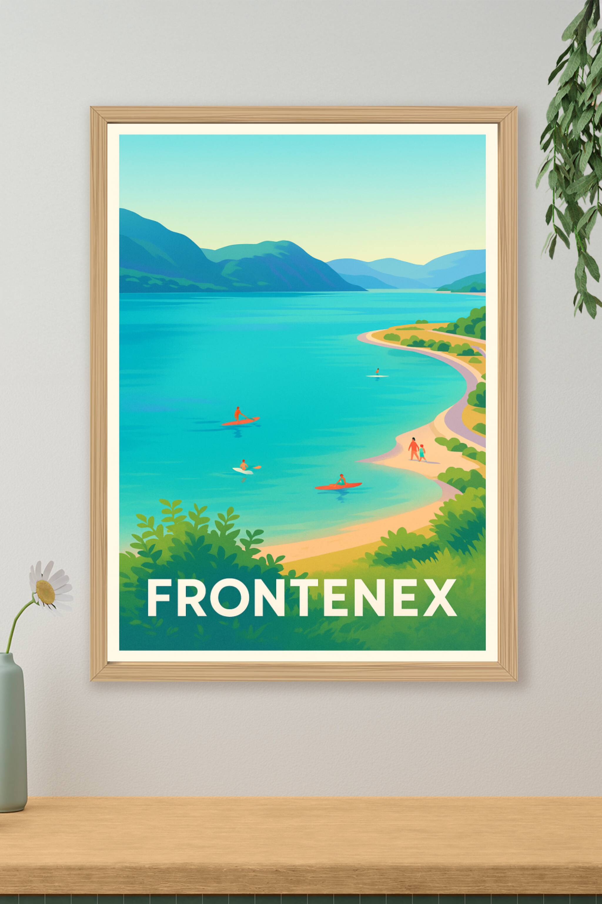 Affiche Frontenex - Évasion au bord du lac