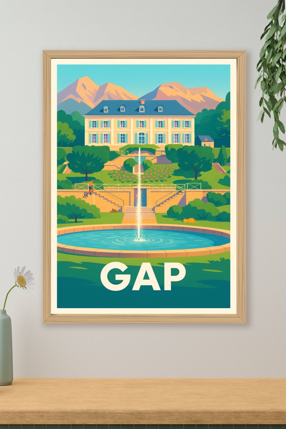 Affiche Gap — Élégance et sérénité en Haute-Alpes · poster d'art de Gap