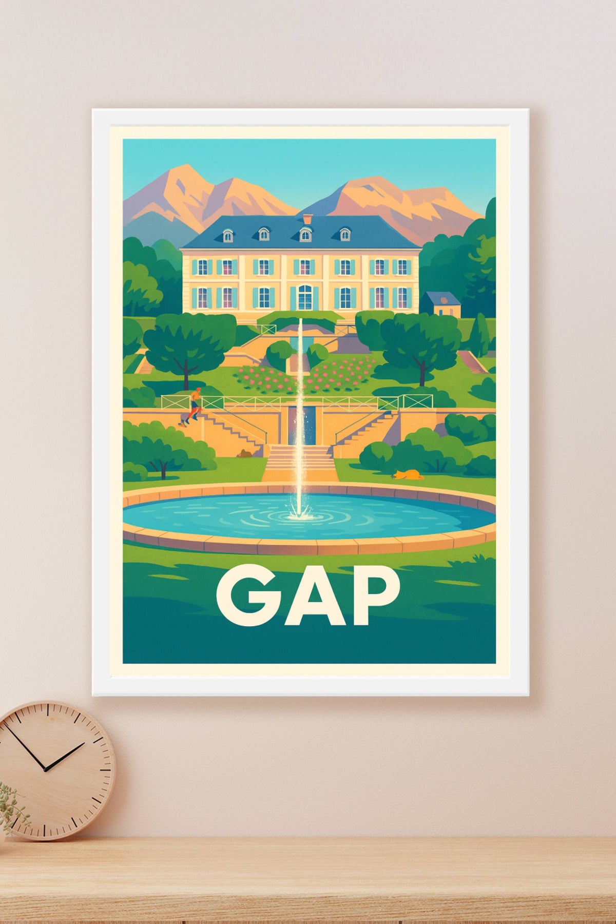 Affiche Gap — Élégance et sérénité en Haute-Alpes · poster d'art de Gap