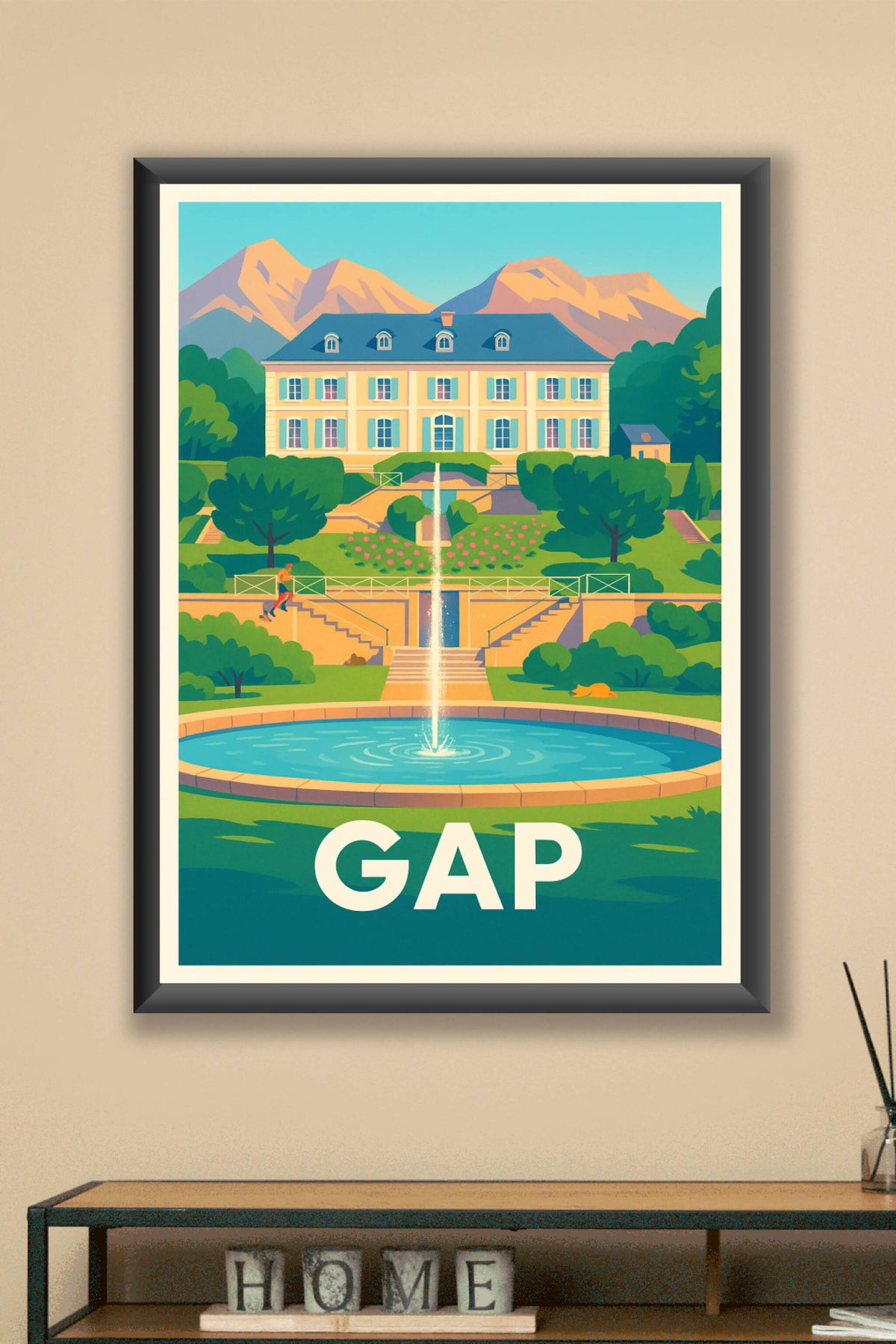 Affiche Gap — Élégance et sérénité en Haute-Alpes · poster d'art de Gap