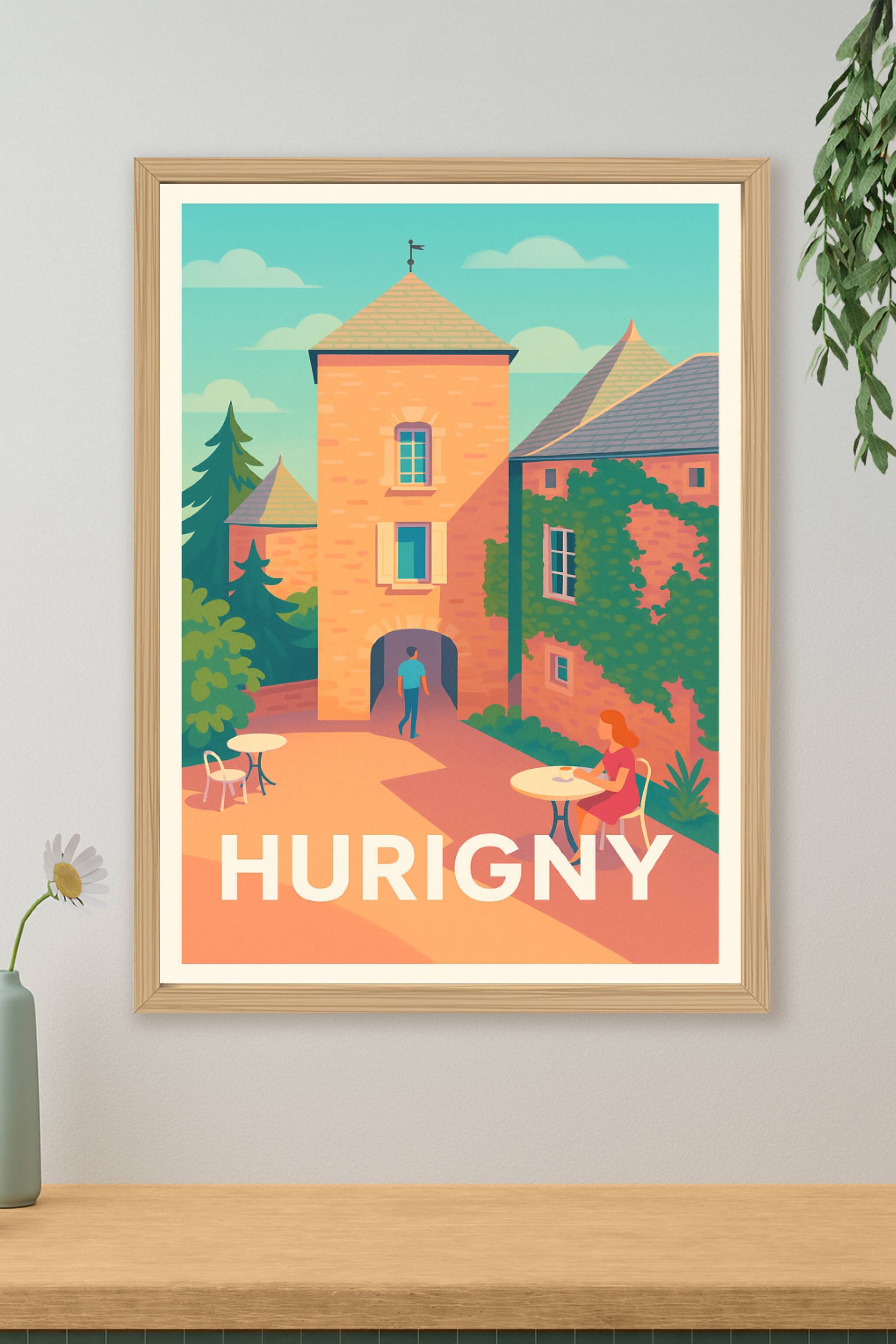 Affiche Hurigny - Charme et Sérénité en Bourgogne
