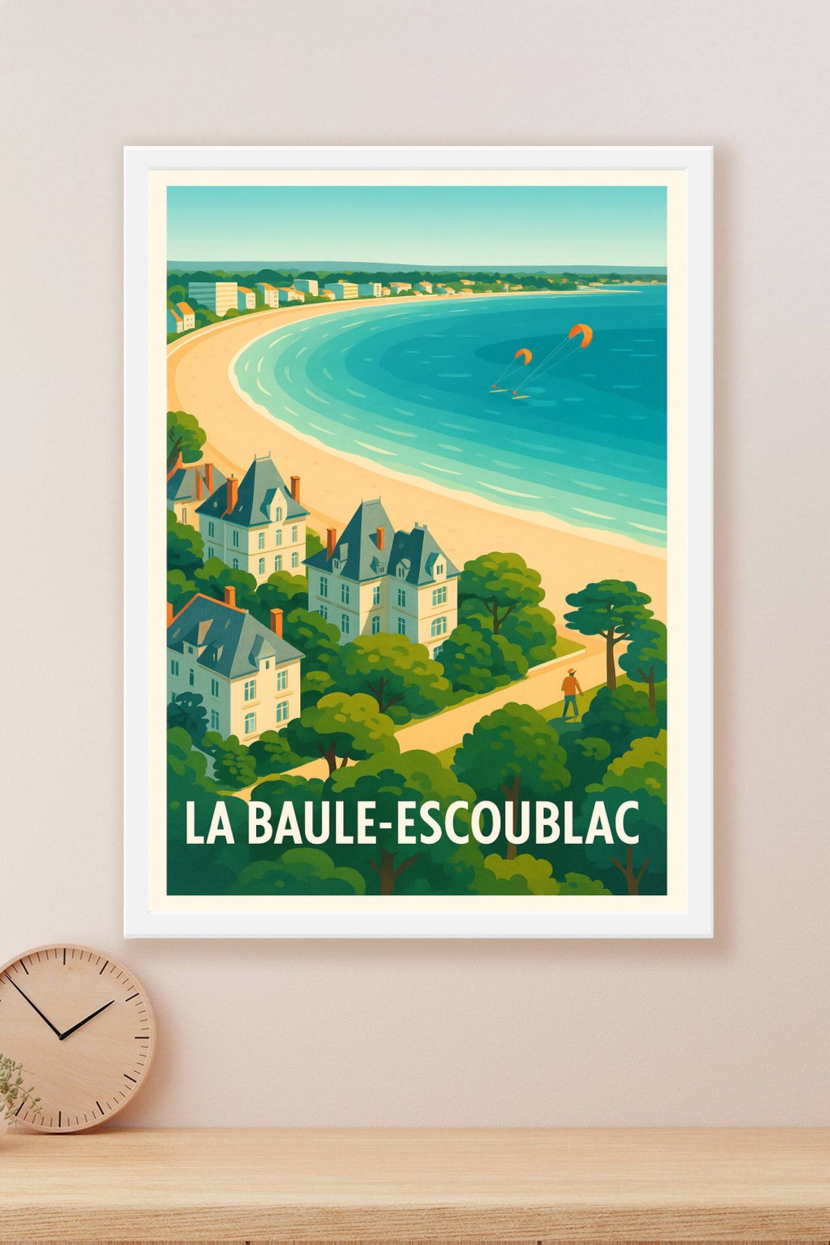 Affiche La Baule-Escoublac — Élégance et sérénité en bord de mer · poster d'art de La Baule-Escoublac