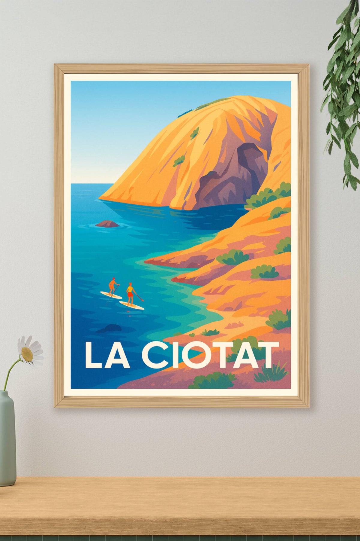 Affiche La Ciotat — Évasion maritime au cœur de la Méditerranée · poster d'art de La Ciotat