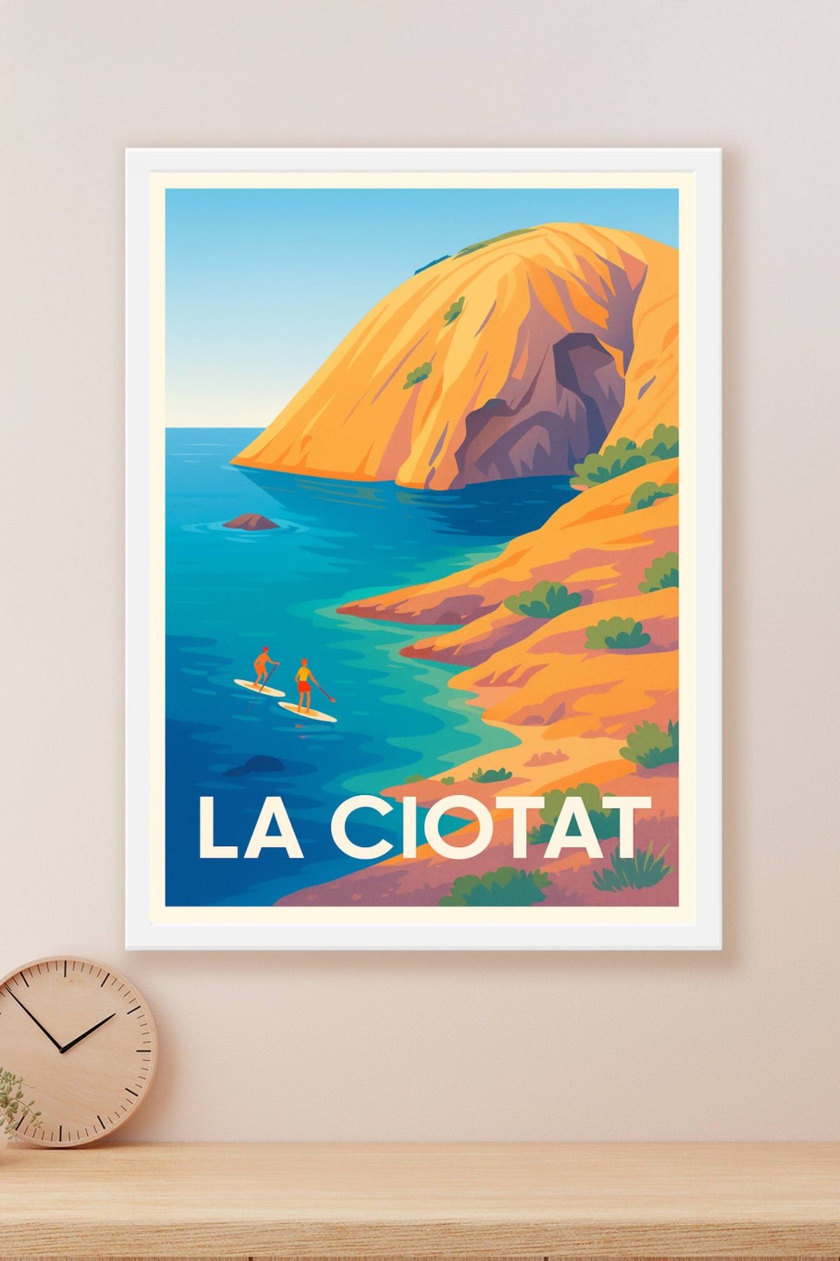 Affiche La Ciotat — Évasion maritime au cœur de la Méditerranée · poster d'art de La Ciotat
