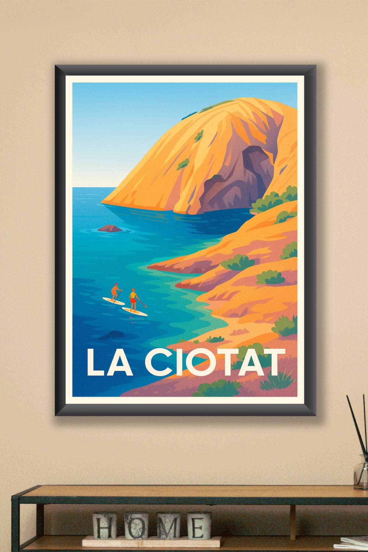 Affiche La Ciotat — Évasion maritime au cœur de la Méditerranée · poster d'art de La Ciotat