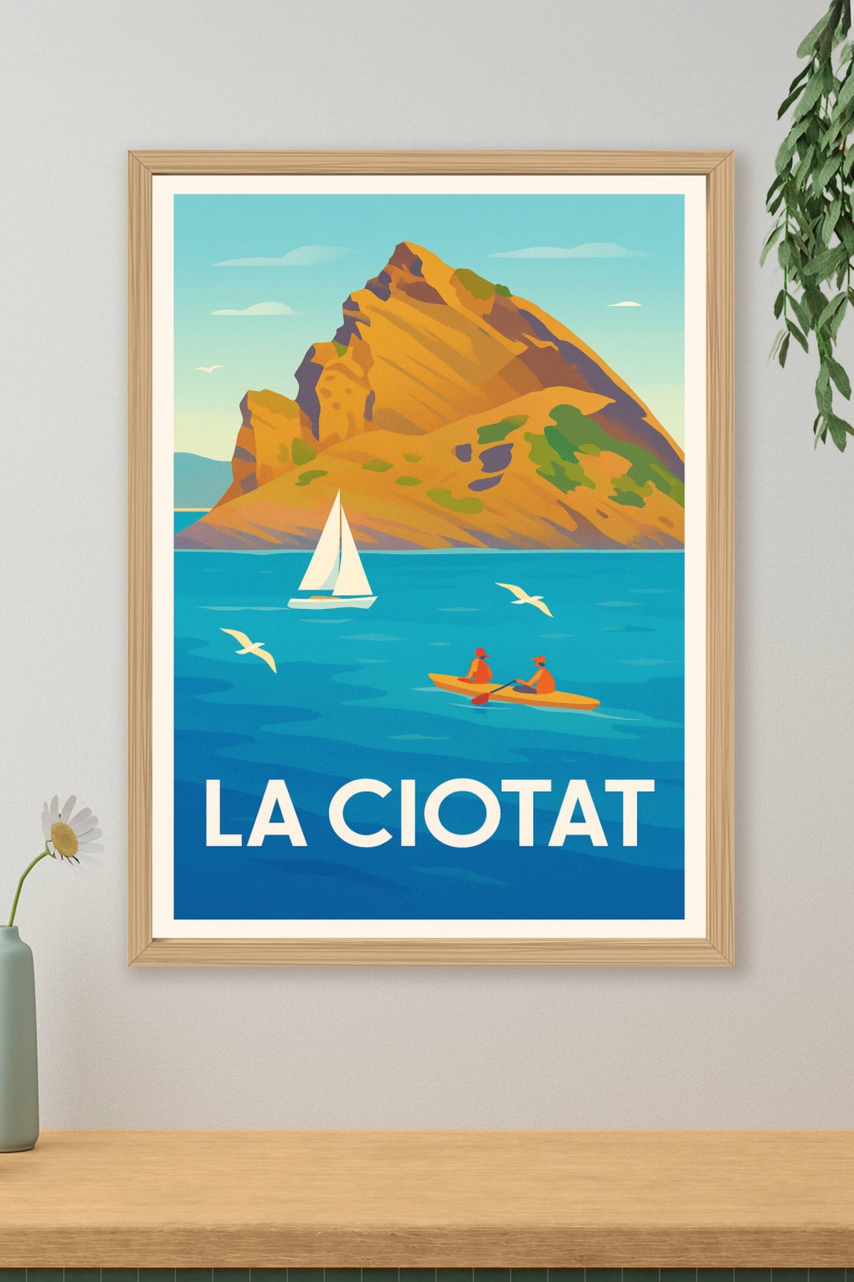Affiche La Ciotat — Évasion et douceur marine · poster d'art de La Ciotat