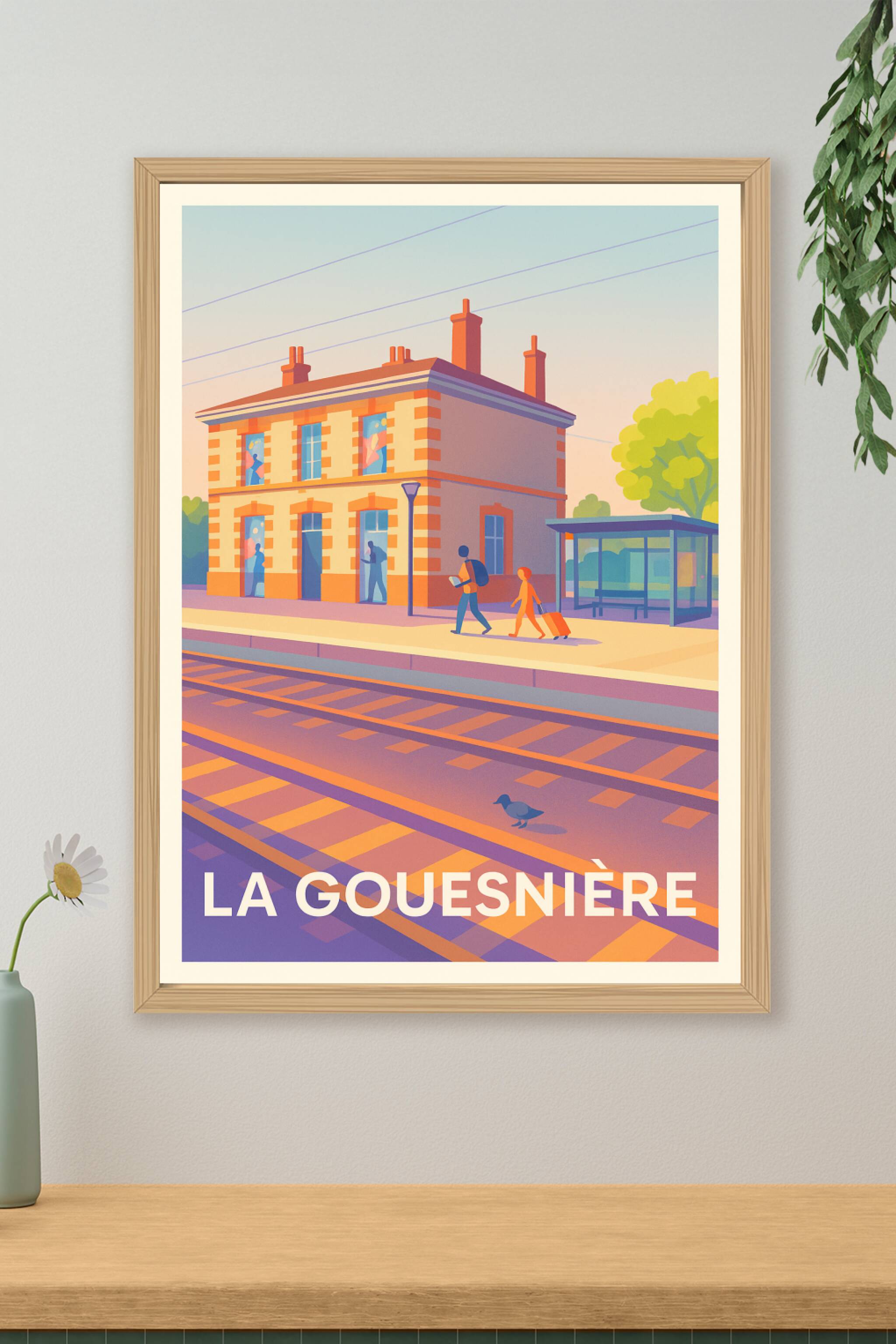 Affiche La Gouesnière - Voyage au charme paisible