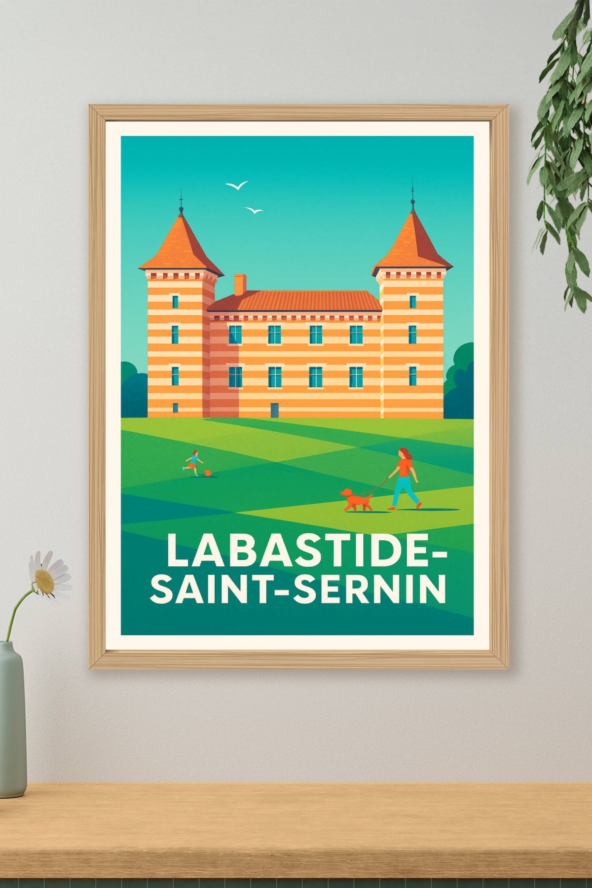 Affiche Labastide-Saint-Sernin — Charme et sérénité en pleine nature · poster d'art de Labastide-Saint-Sernin