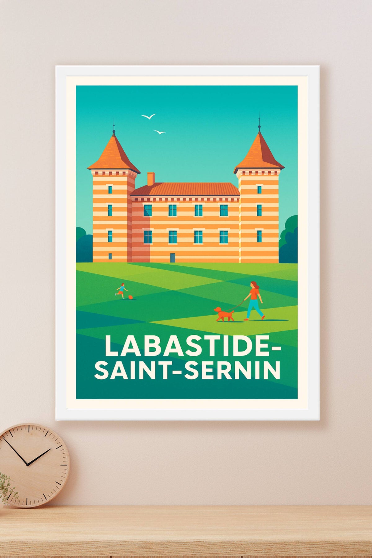 Affiche Labastide-Saint-Sernin — Charme et sérénité en pleine nature · poster d'art de Labastide-Saint-Sernin
