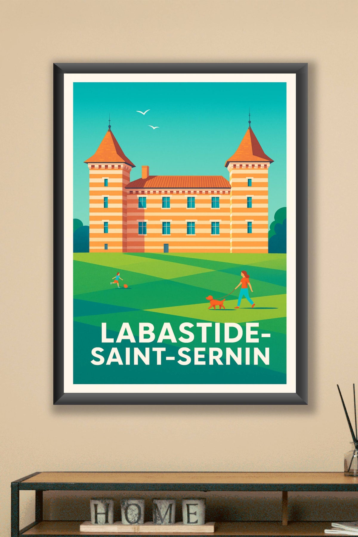 Affiche Labastide-Saint-Sernin — Charme et sérénité en pleine nature · poster d'art de Labastide-Saint-Sernin
