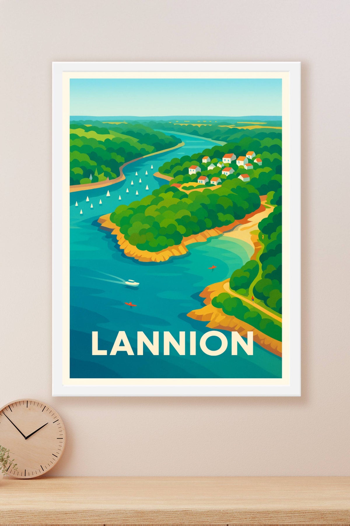 Affiche Lannion — Invitation à la Sérénité Brezhoneg · poster d'art de Lannion