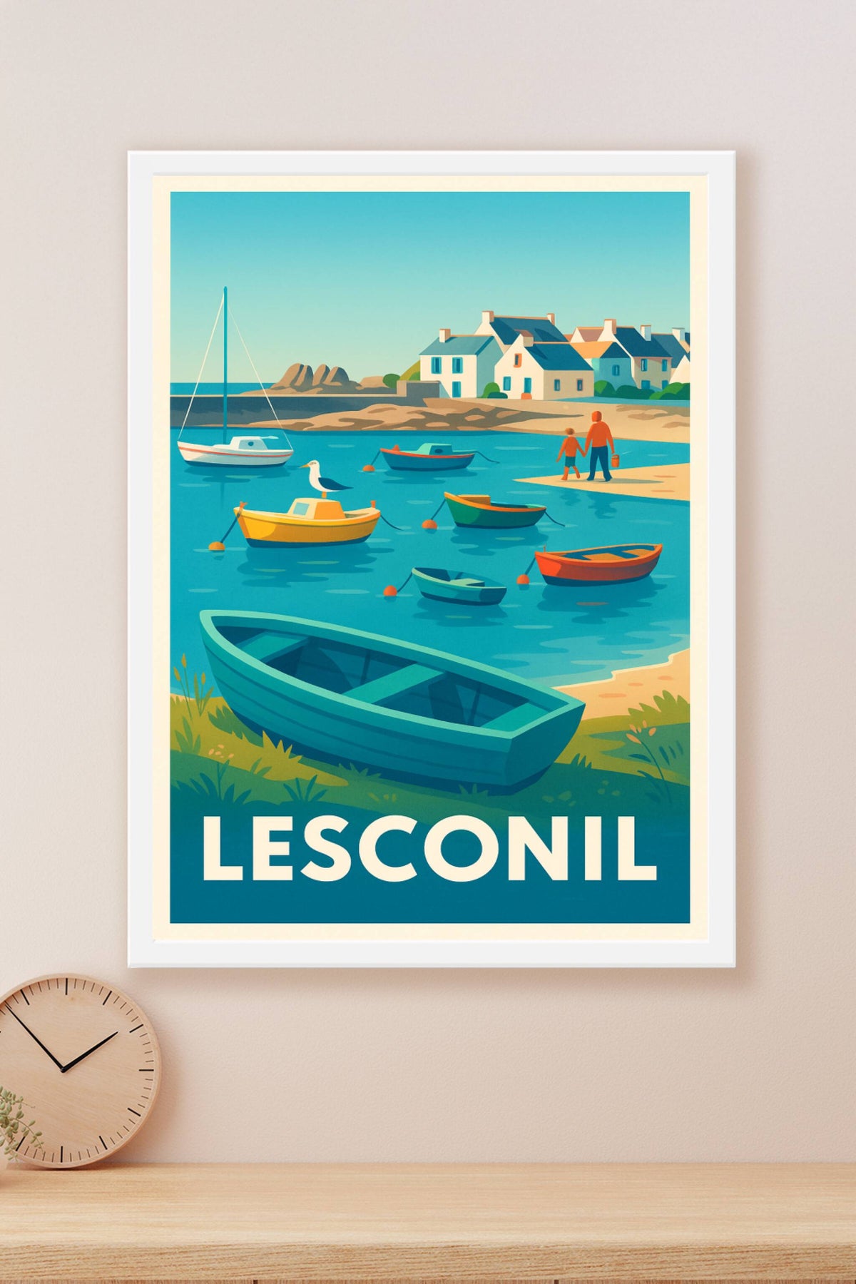 Affiche Lesconil — Escale paisible en bord de mer · poster d'art de Lesconil