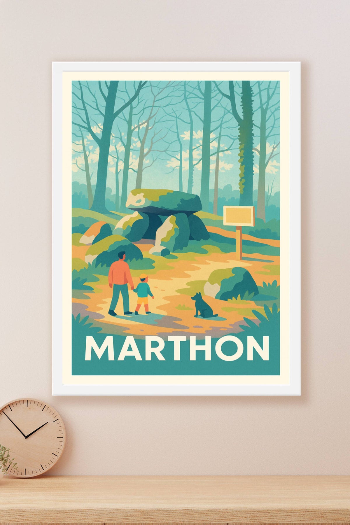 Affiche Marthon — Promenade au cœur de la nature · poster d'art de Marthon