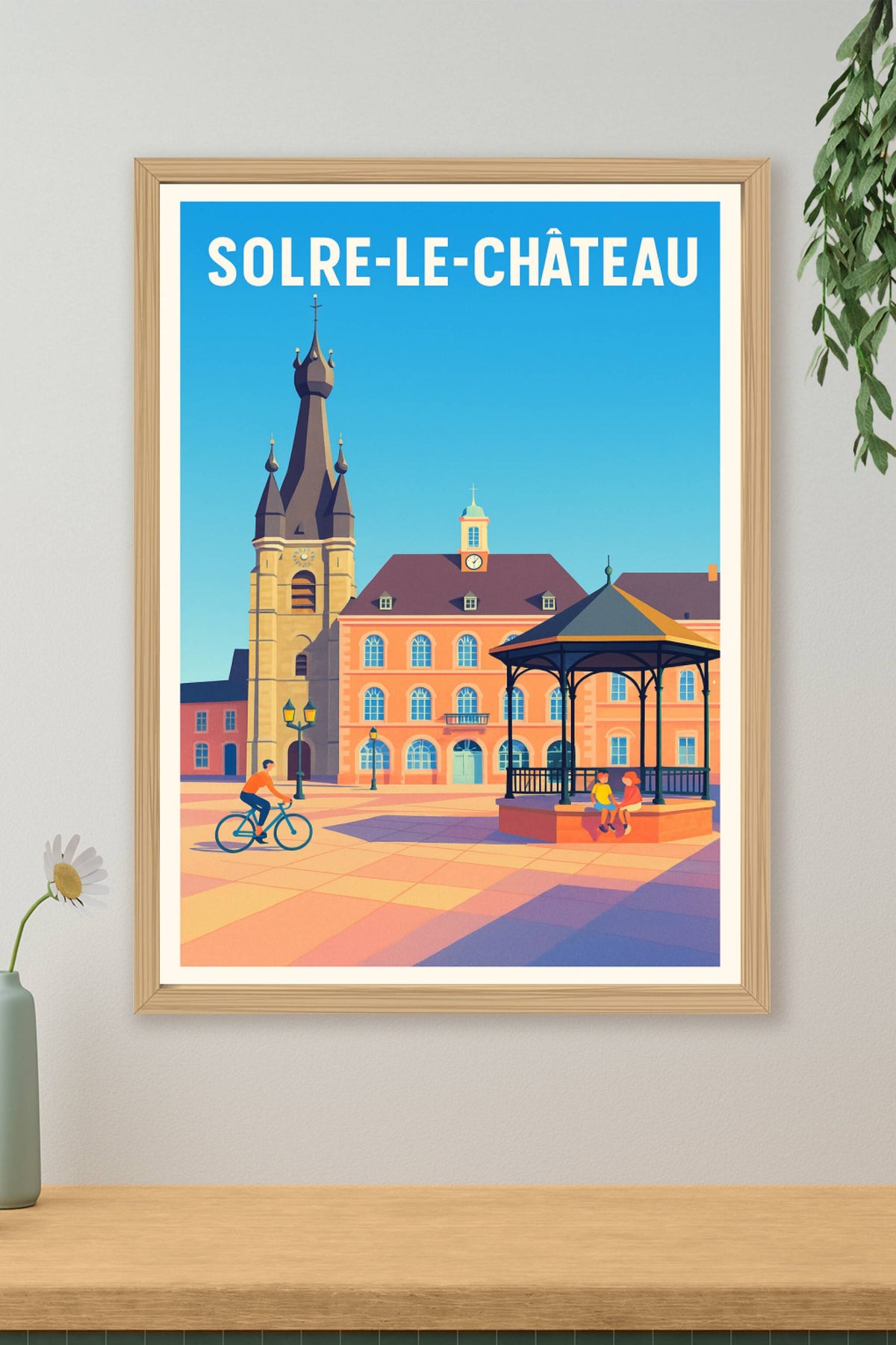 Affiche Solre-le-Château — Charme et Sérénité en Plein Cœur · poster d'art de Solre-le-Château